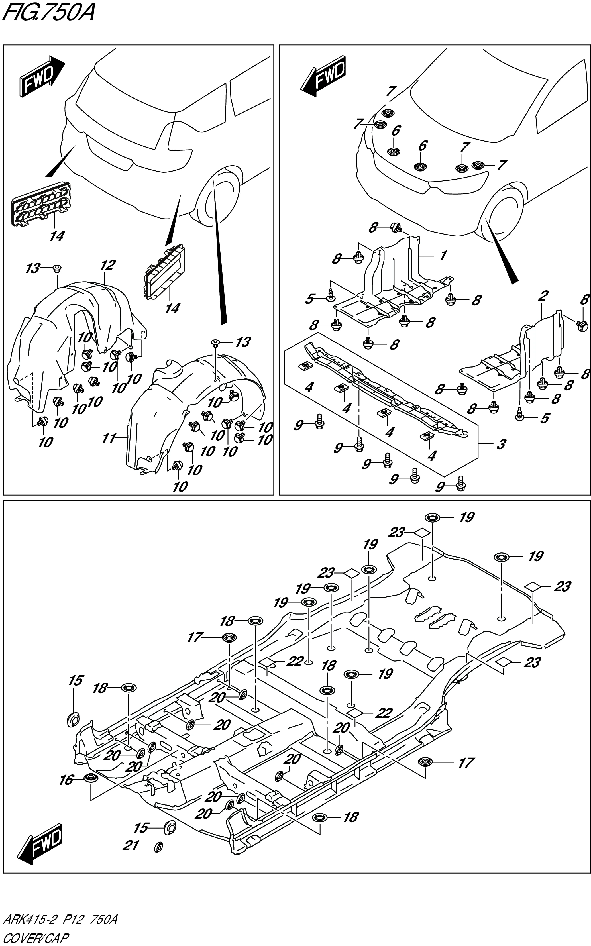 FIG. 750A - COVER/CAP