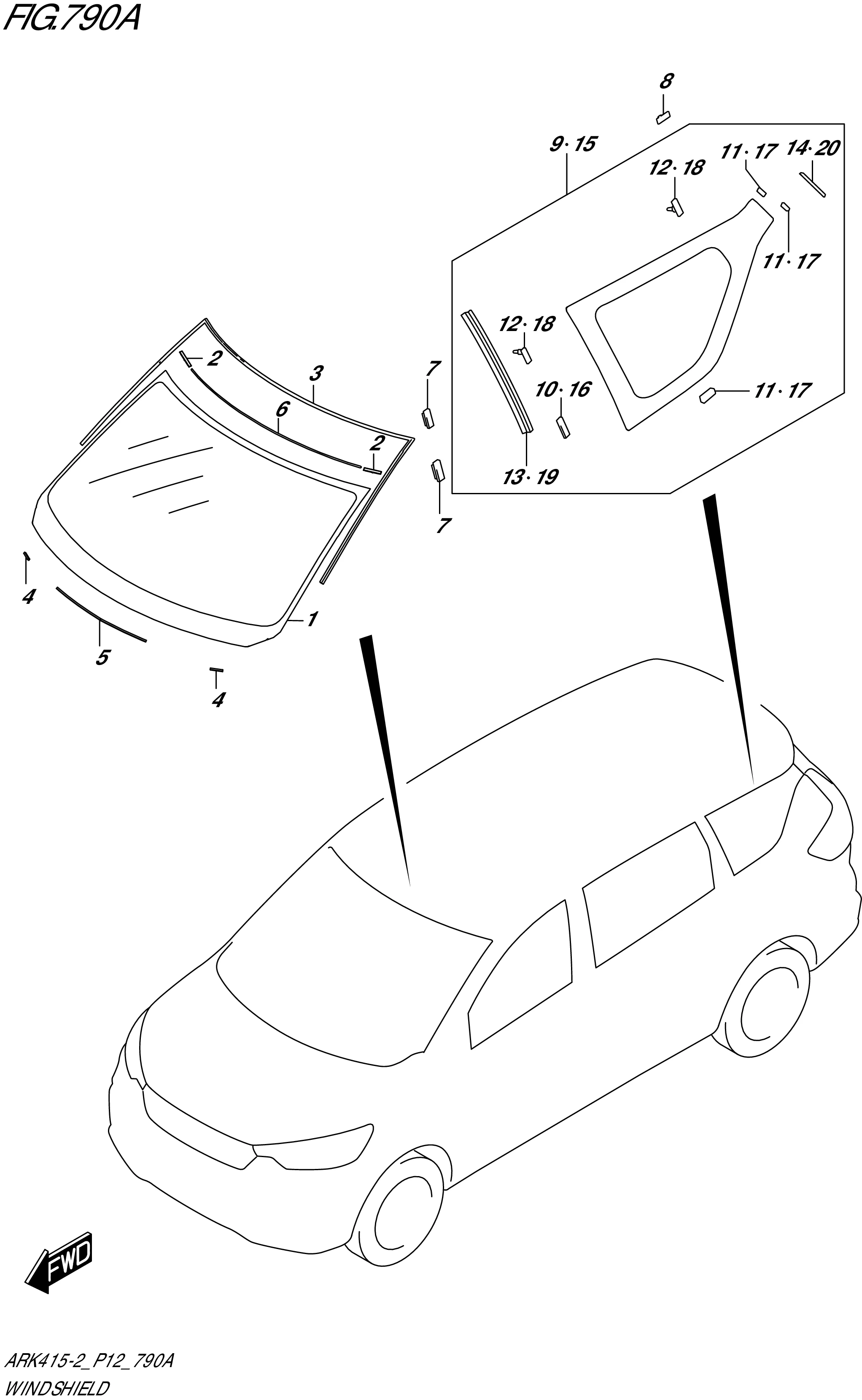 FIG. 790A - WINDSHIELD