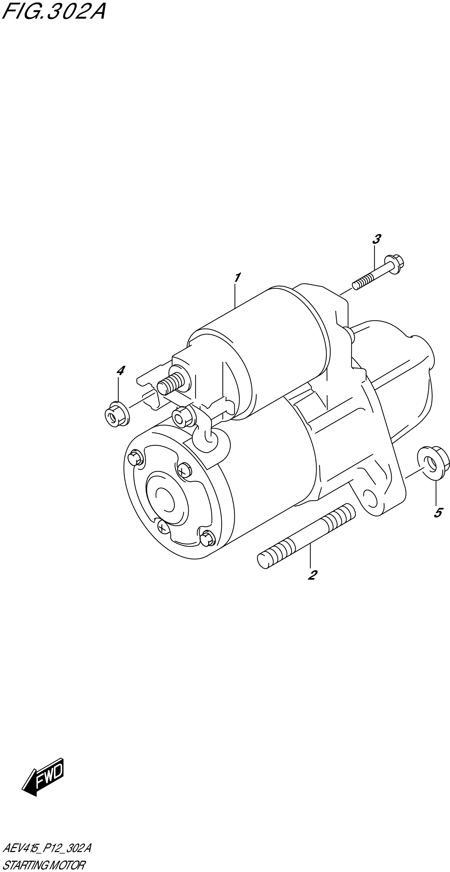 FIG. 302A- STARTING MOTOR