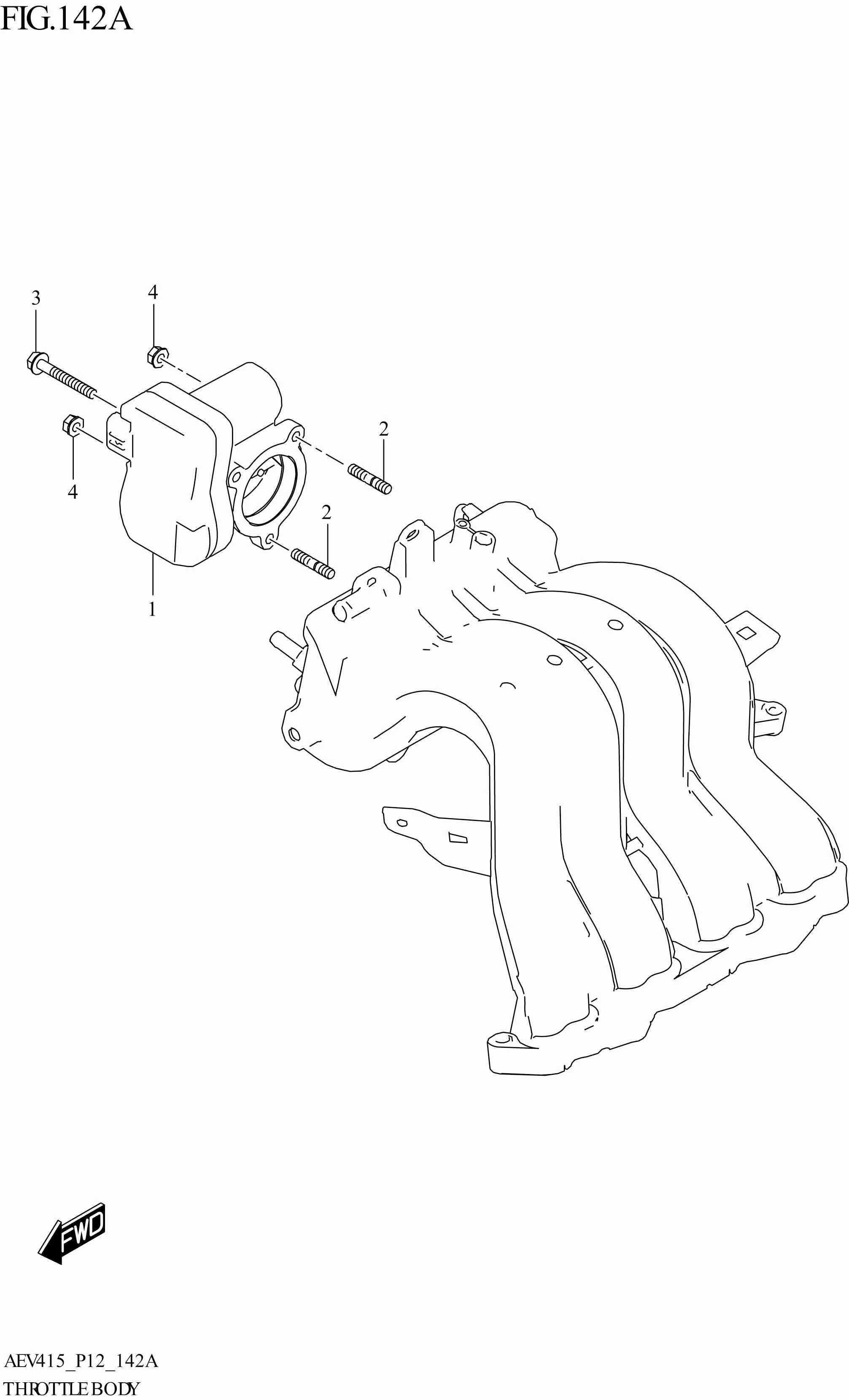 FIG. 142 THROTTLE BODY