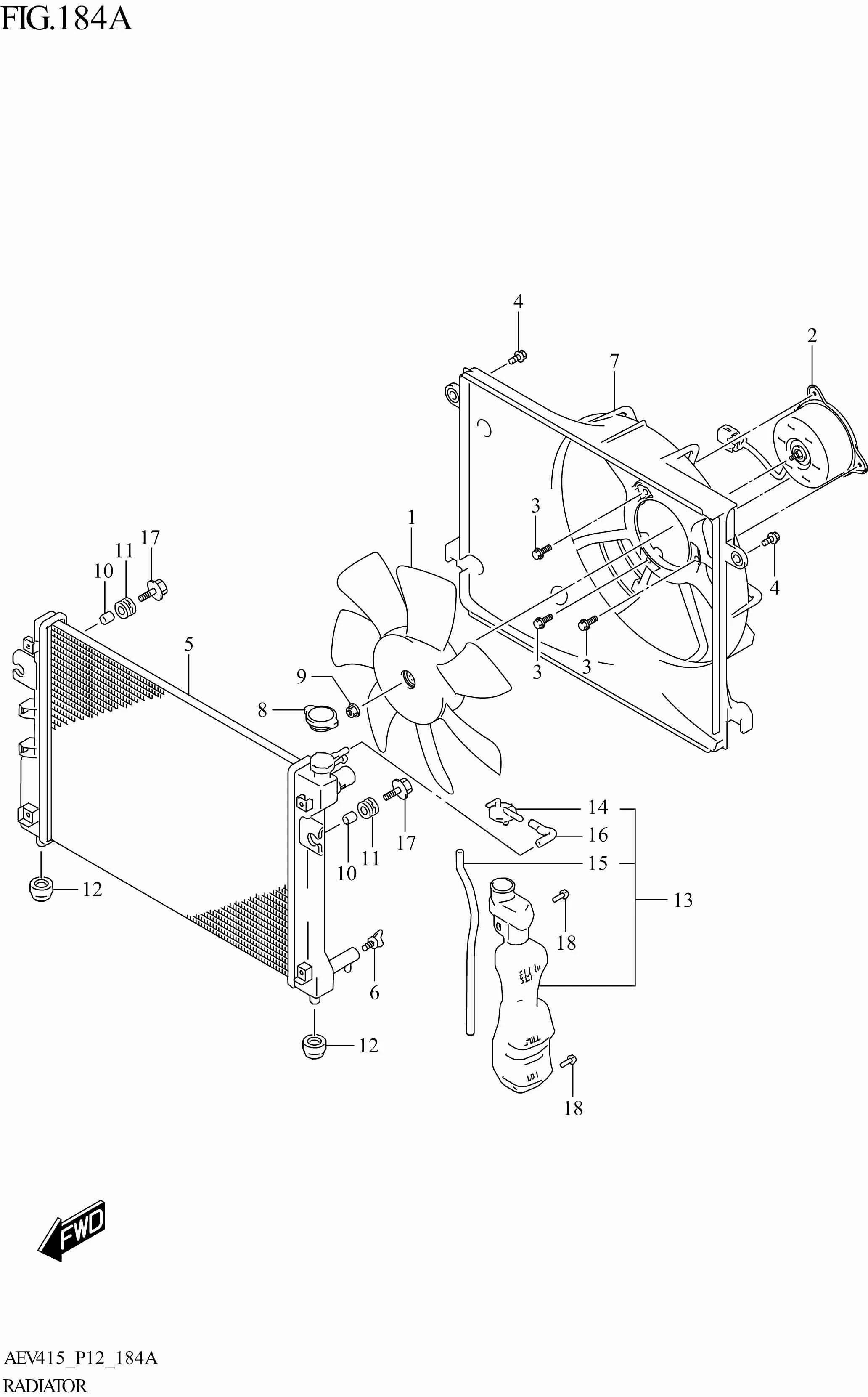 FIG. 184A RADIATOR (N-AC)