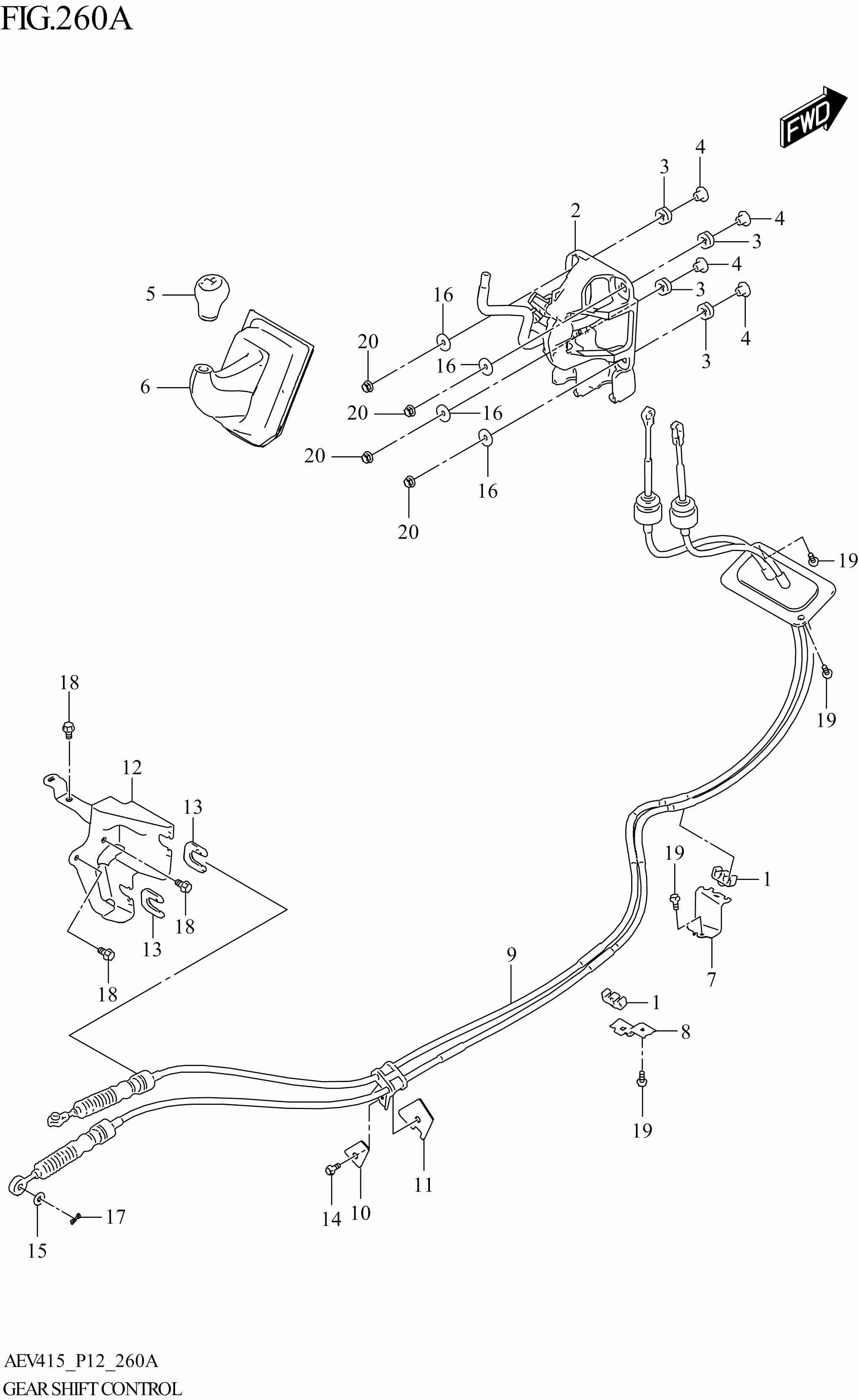 FIG. 260A- GEAR SHIFT CONTROL
