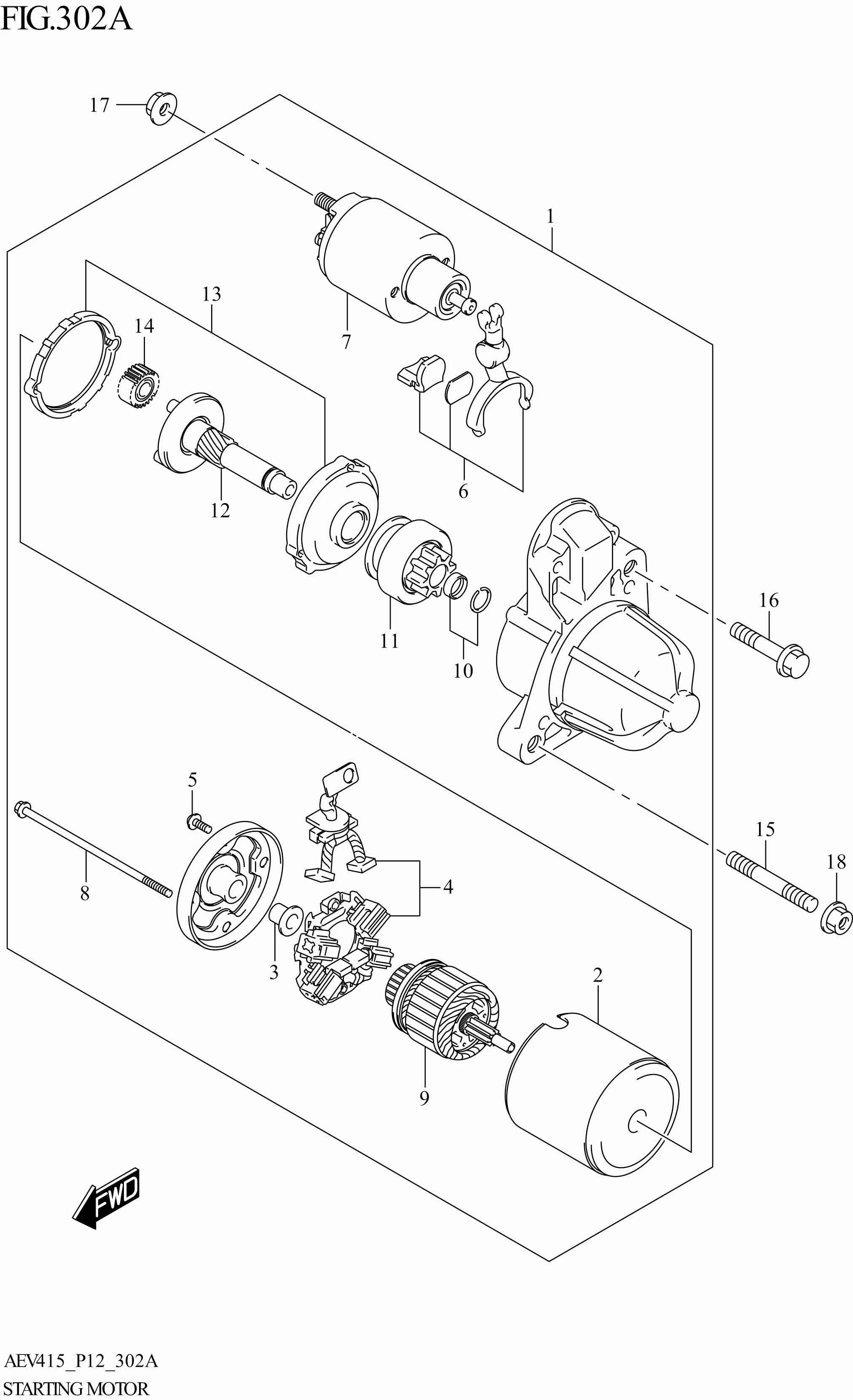 FIG. 302A- STARTING MOTOR
