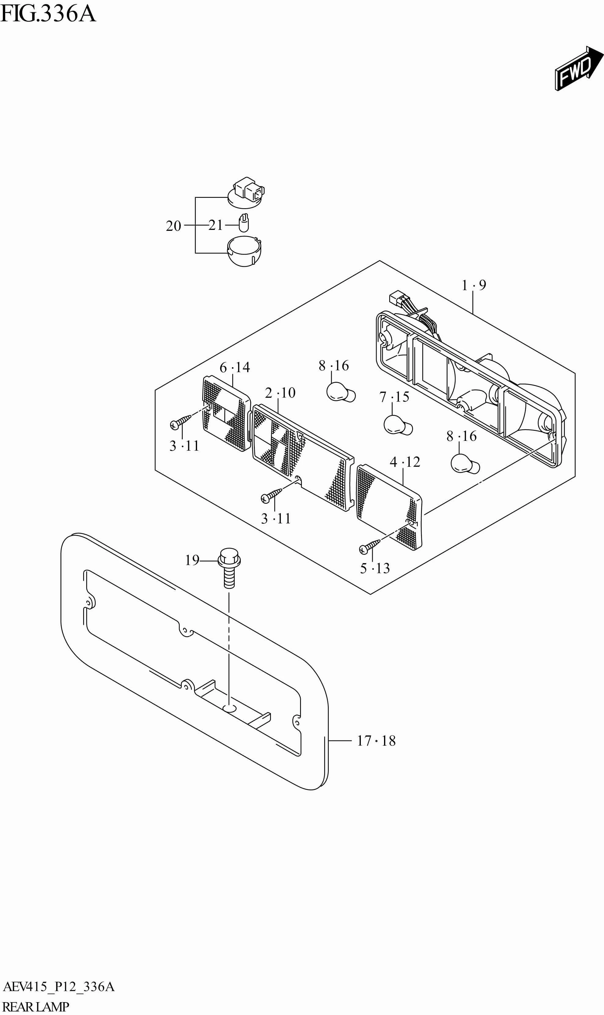 FIG. 336A- REAR LAMP