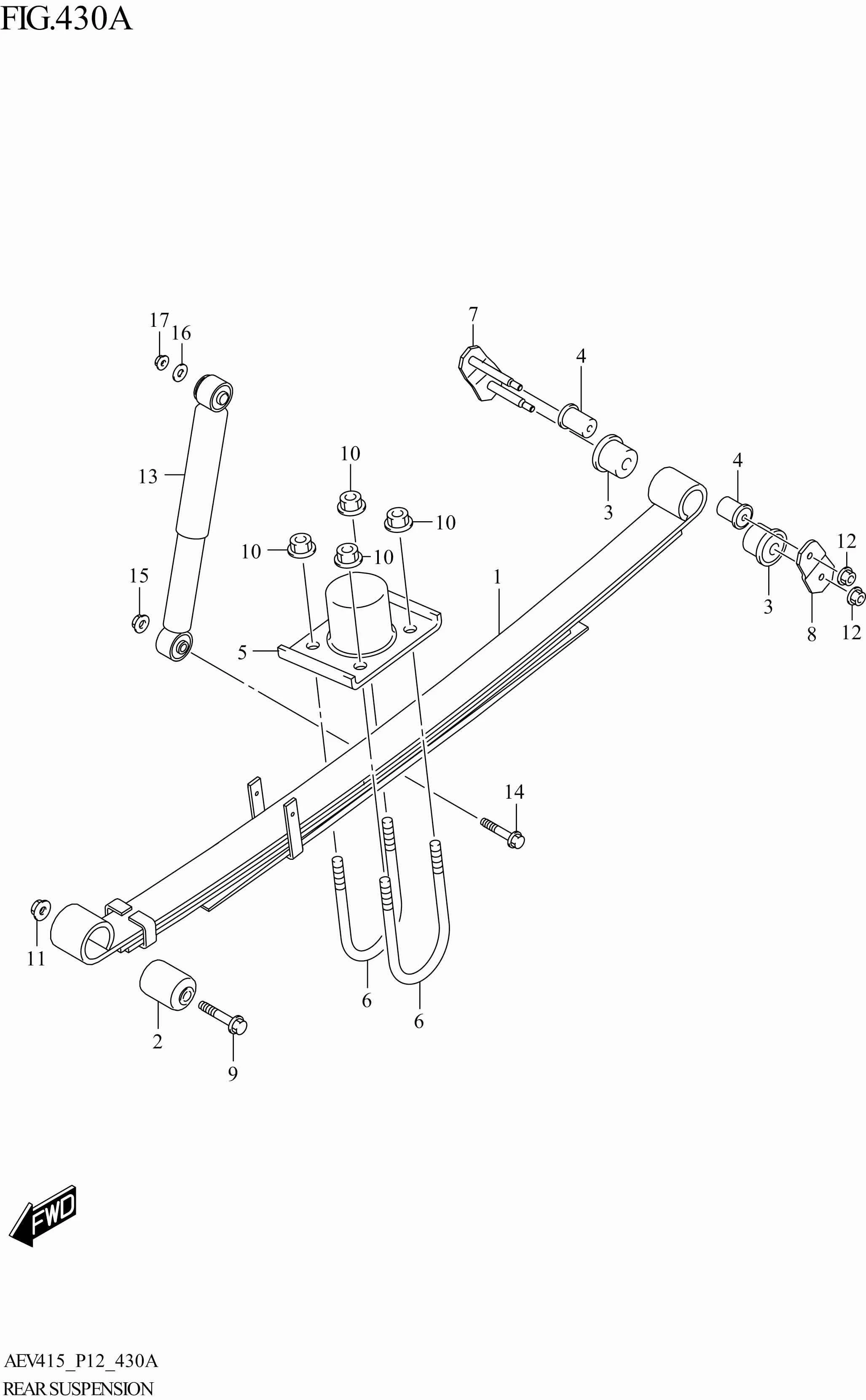 FIG. 430A - REAR SUSPENSION