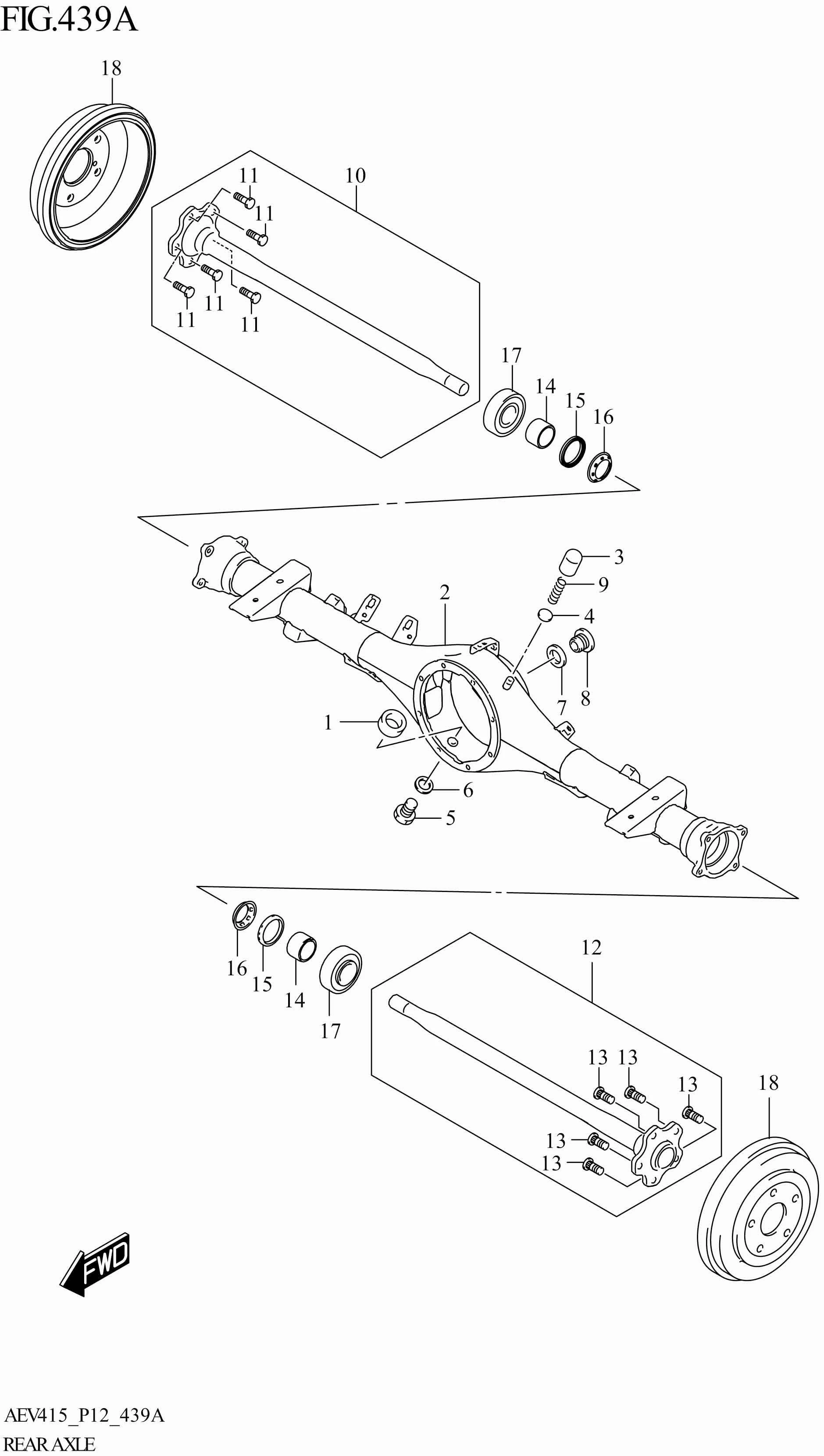 FIG. 439A - REAR AXLE