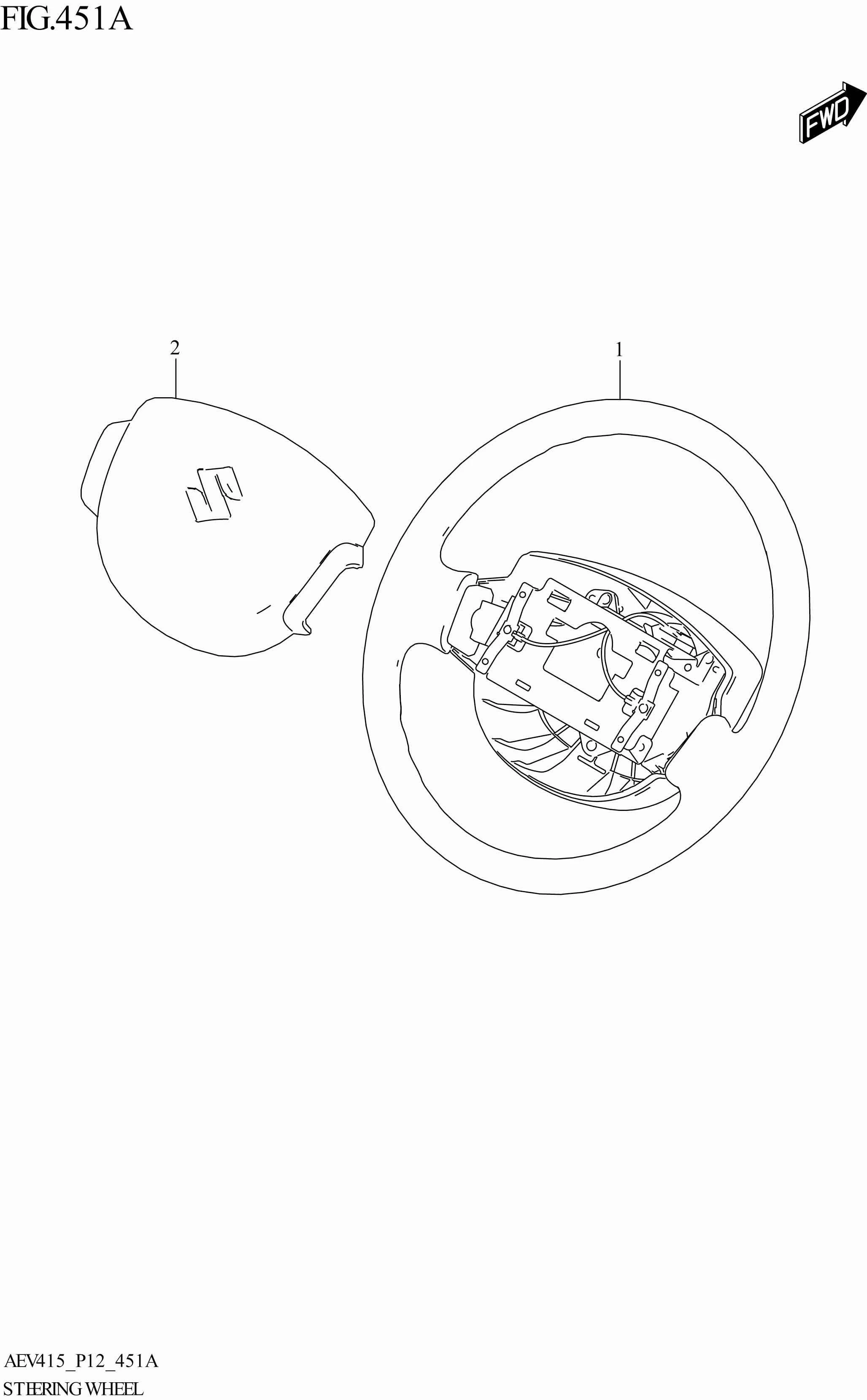 FIG. 451A - STEERING WHEEL