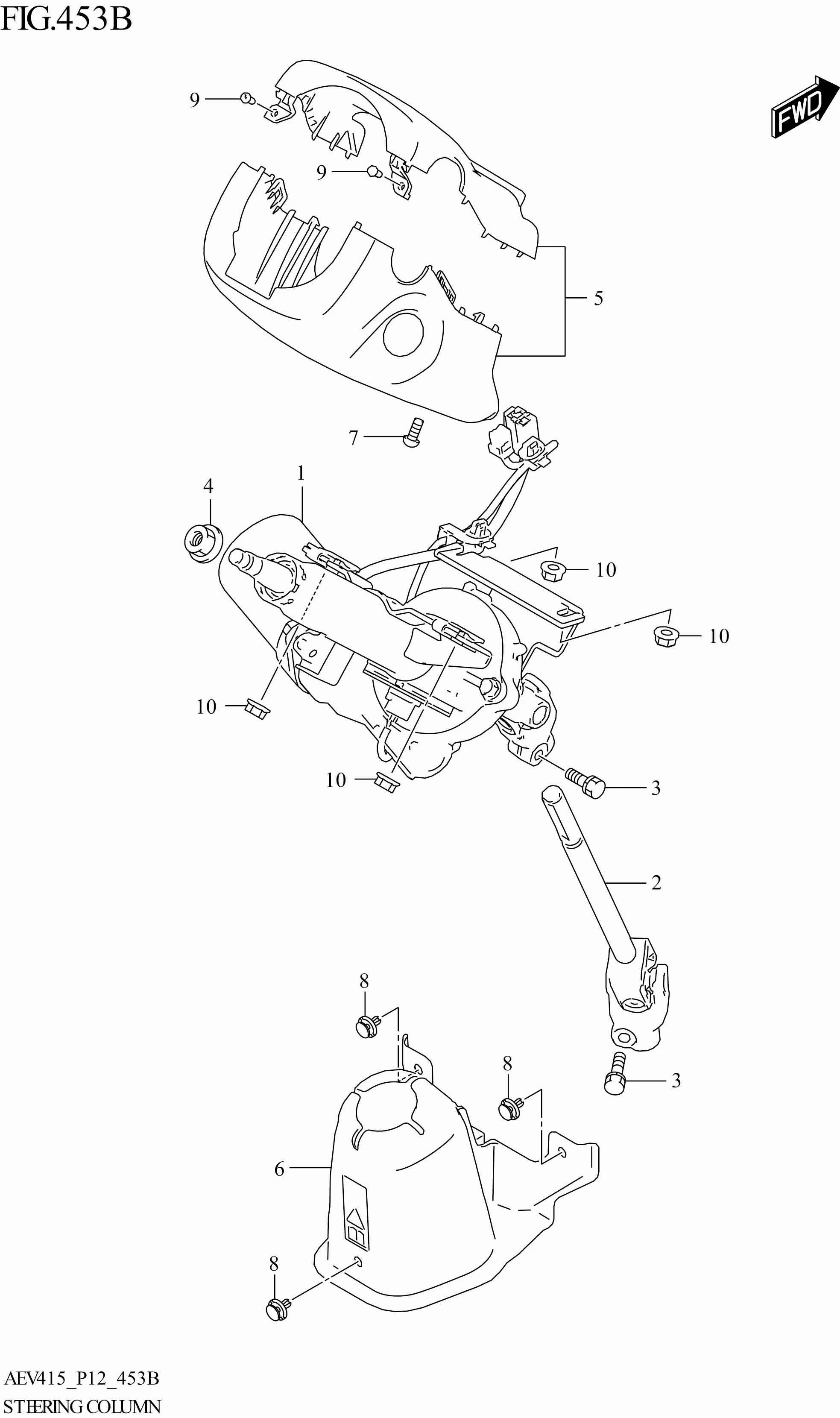 FIG. 453B - STEERING COLUMN (W_PW_ST)