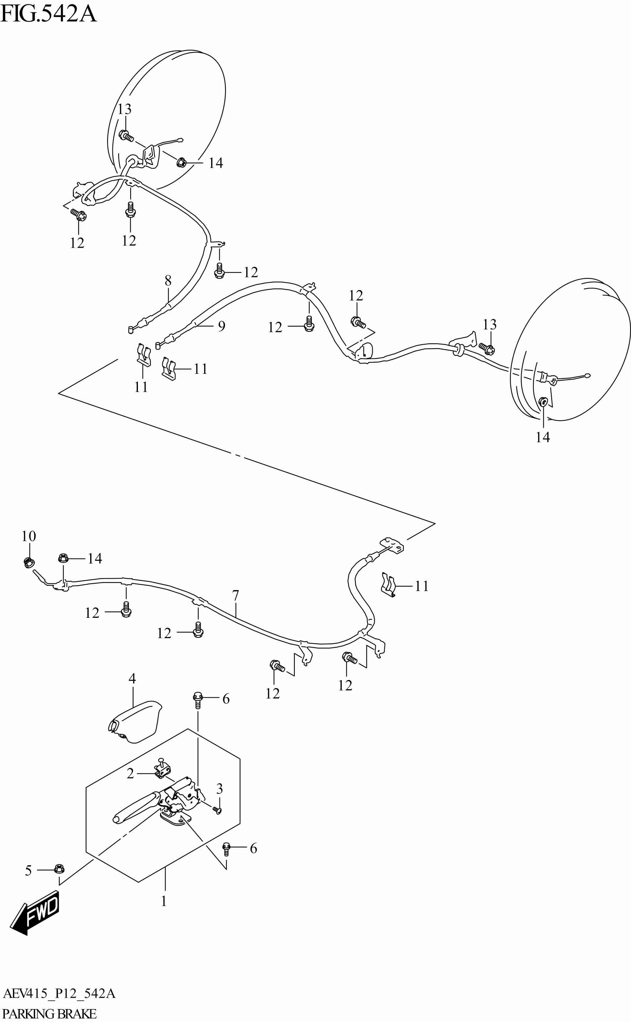 FIG. 542A - PARKING BRAKE