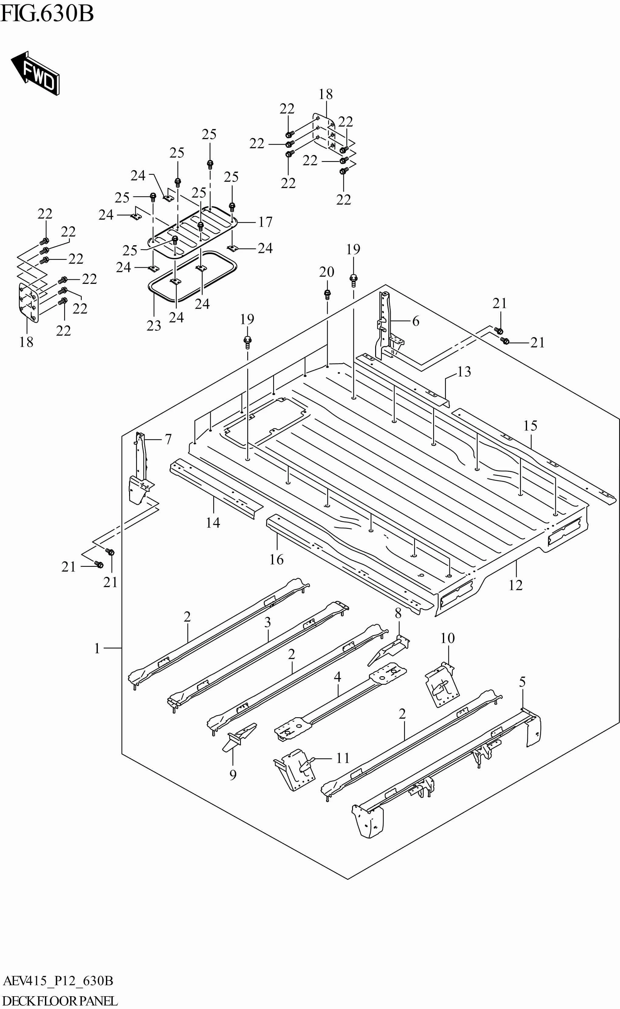 FIG. 630B - DECK FLOOR PANEL (TRE_GTBD)