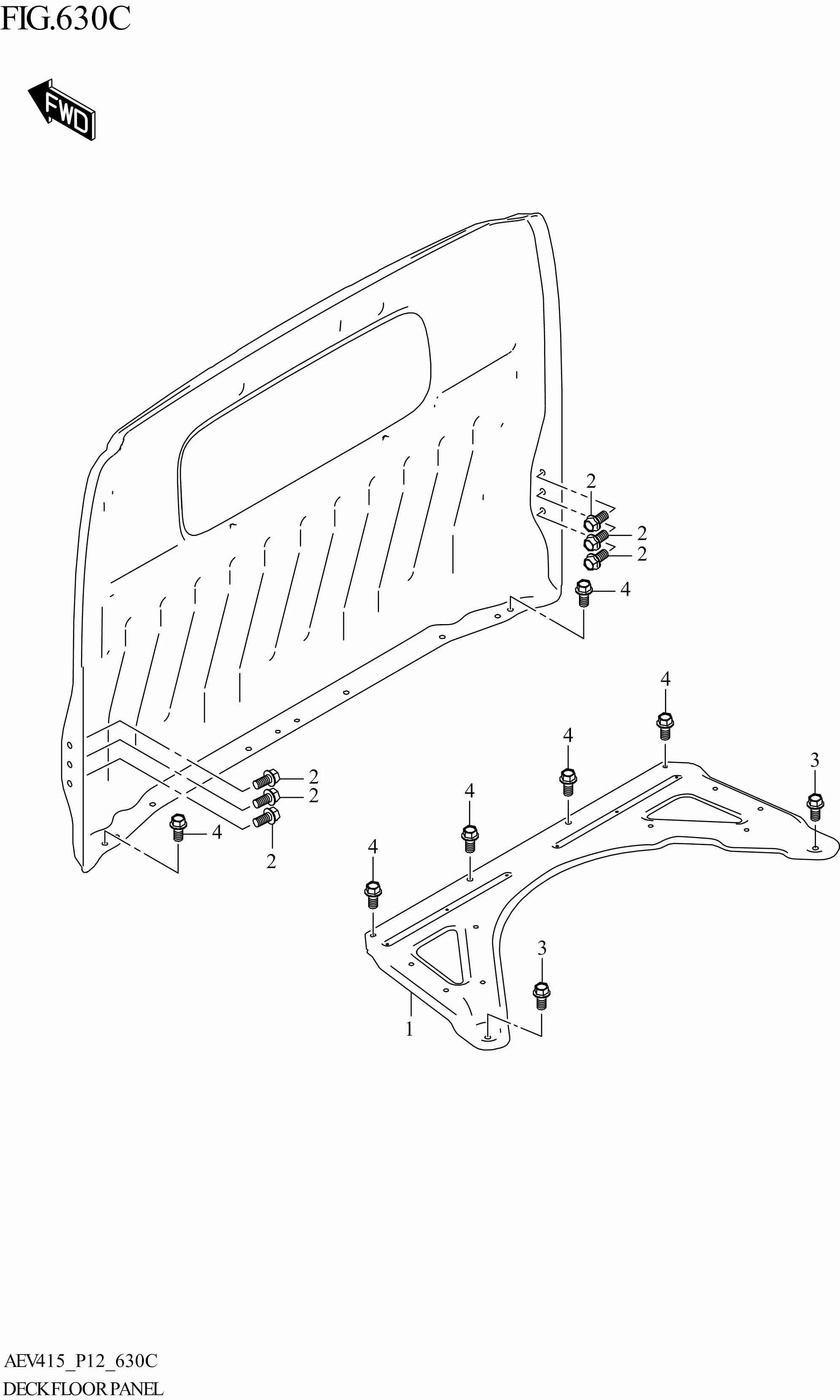FIG. 630C DECK FLOOR PANEL (SPB)