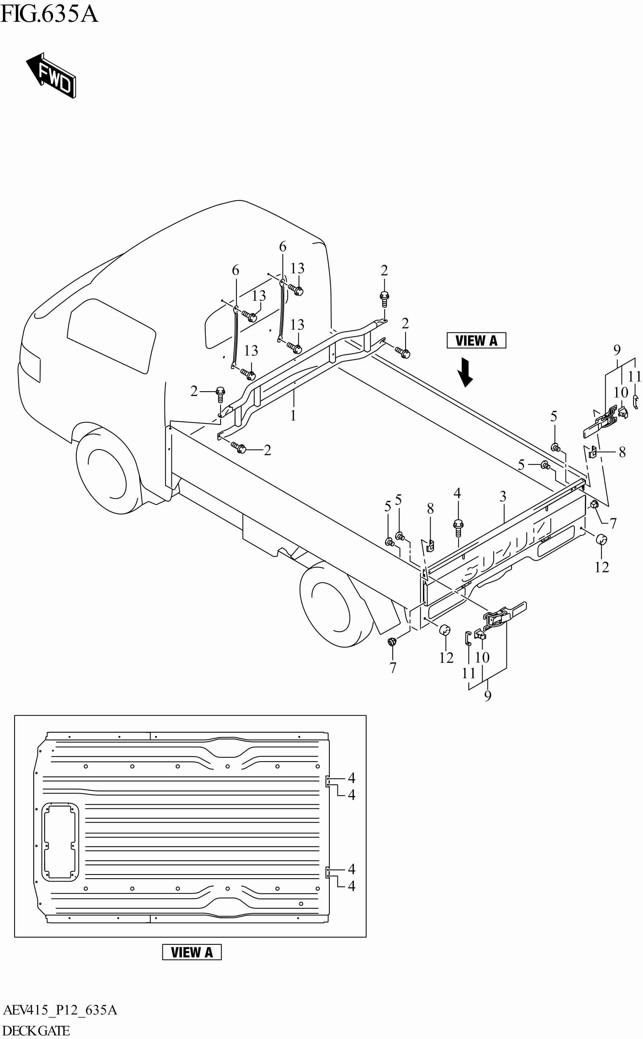 FIG. 635A - DECK GATE (SIG_GTBD)