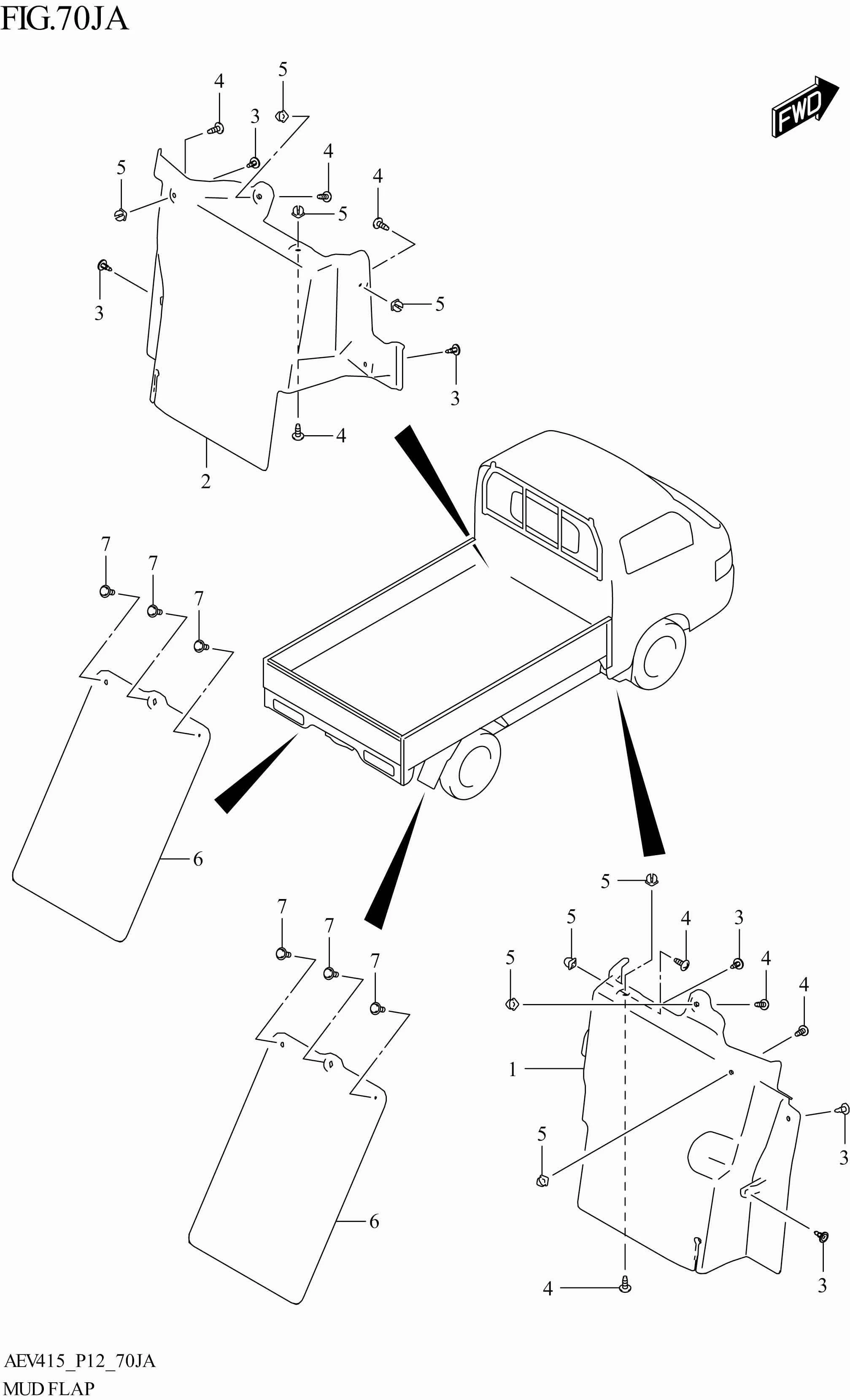 FIG. 70JA MUD FLAP
