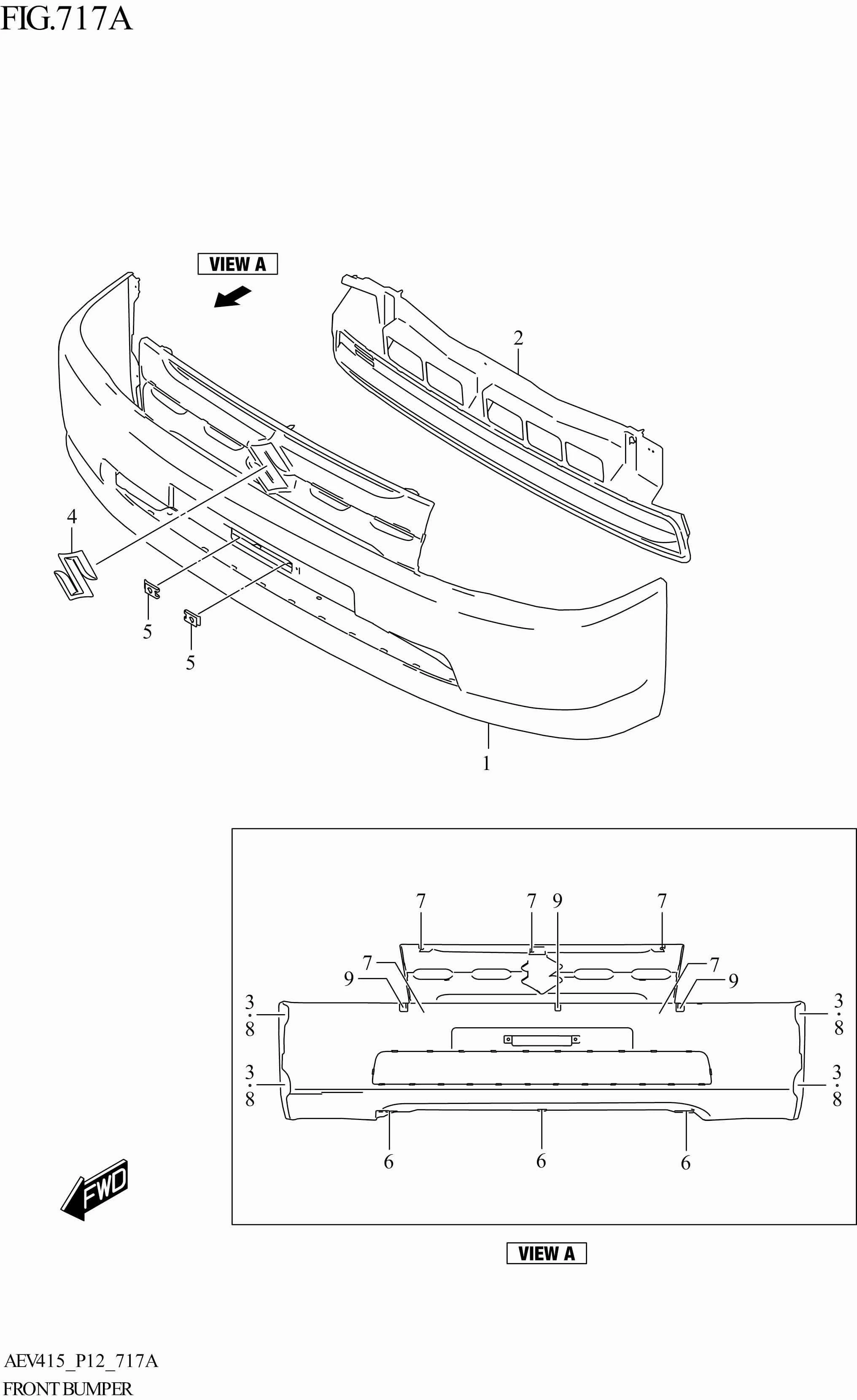 FIG. 717A - FRONT BUMPER