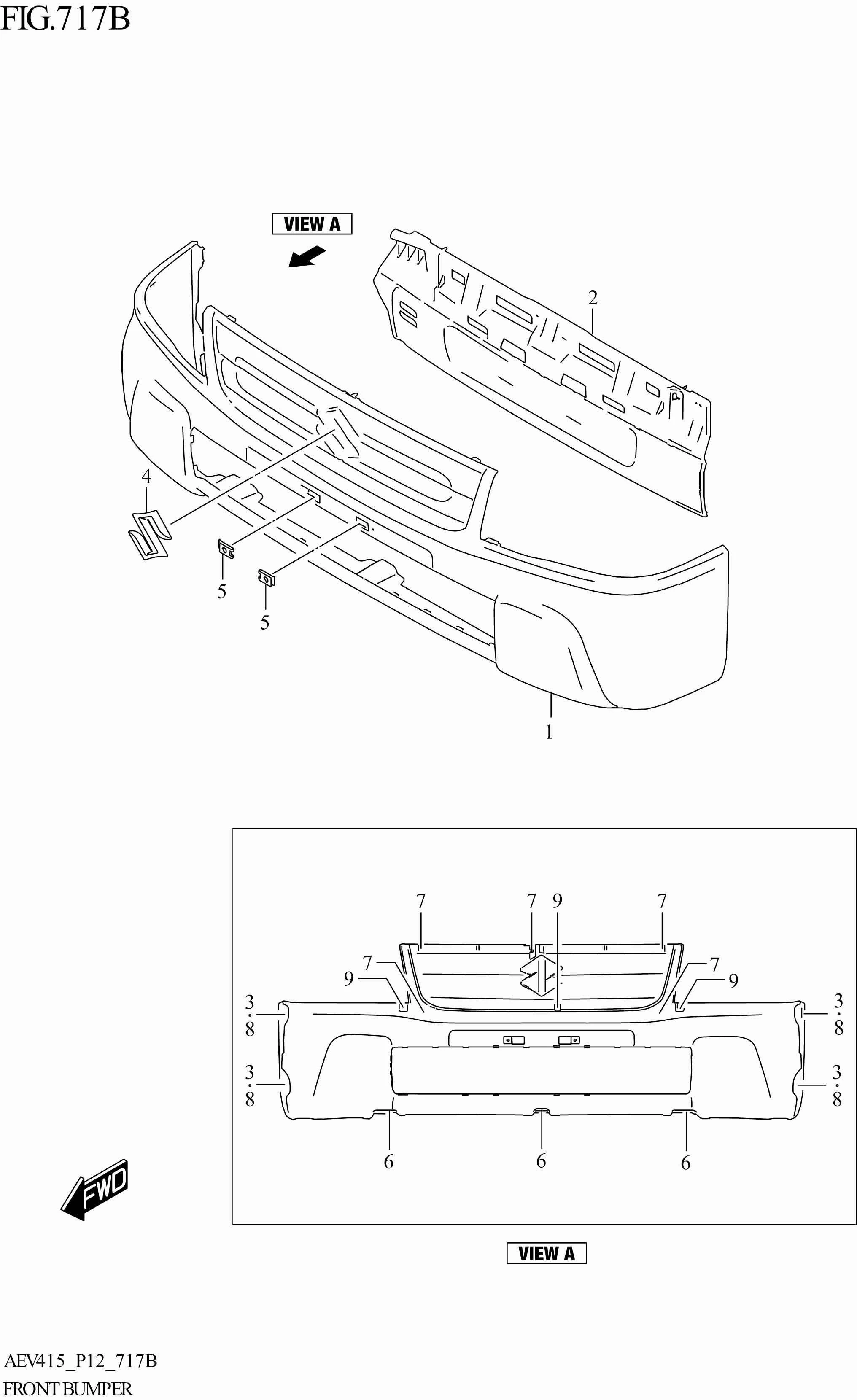 FIG. 717B - FRONT BUMPER