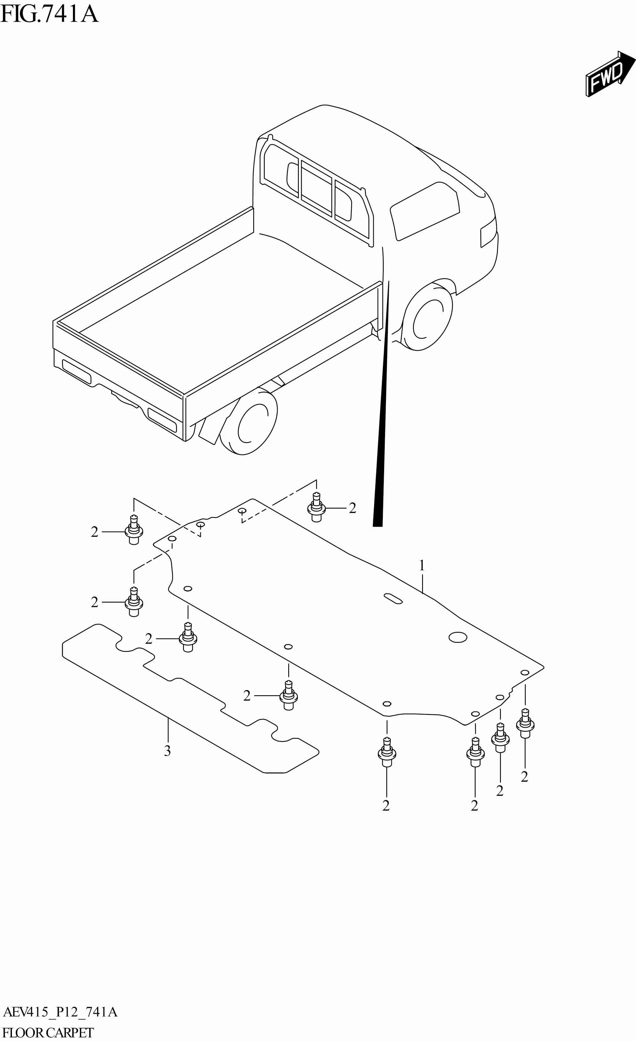 FIG. 741A - FLOOR CARPET