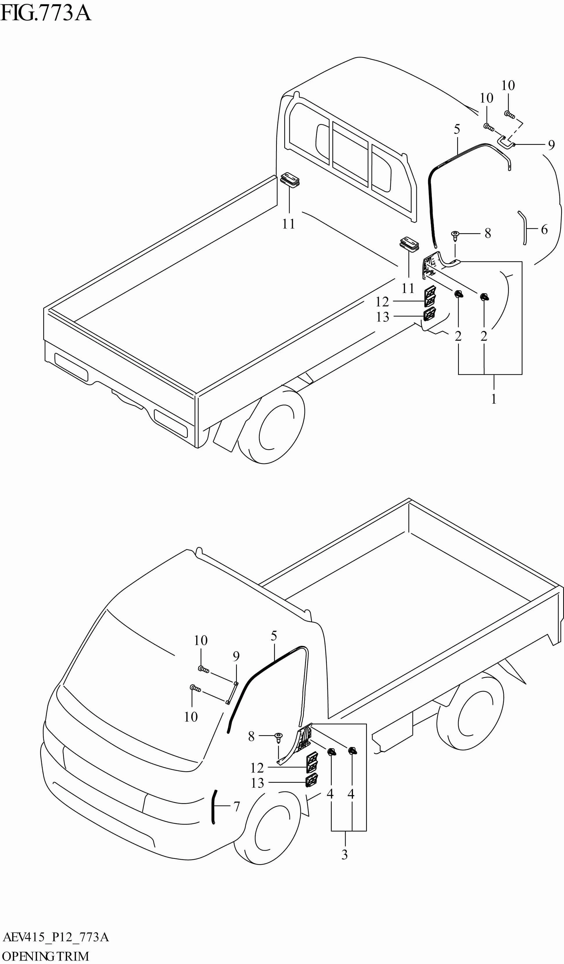 FIG. 773A - OPENING TRIM