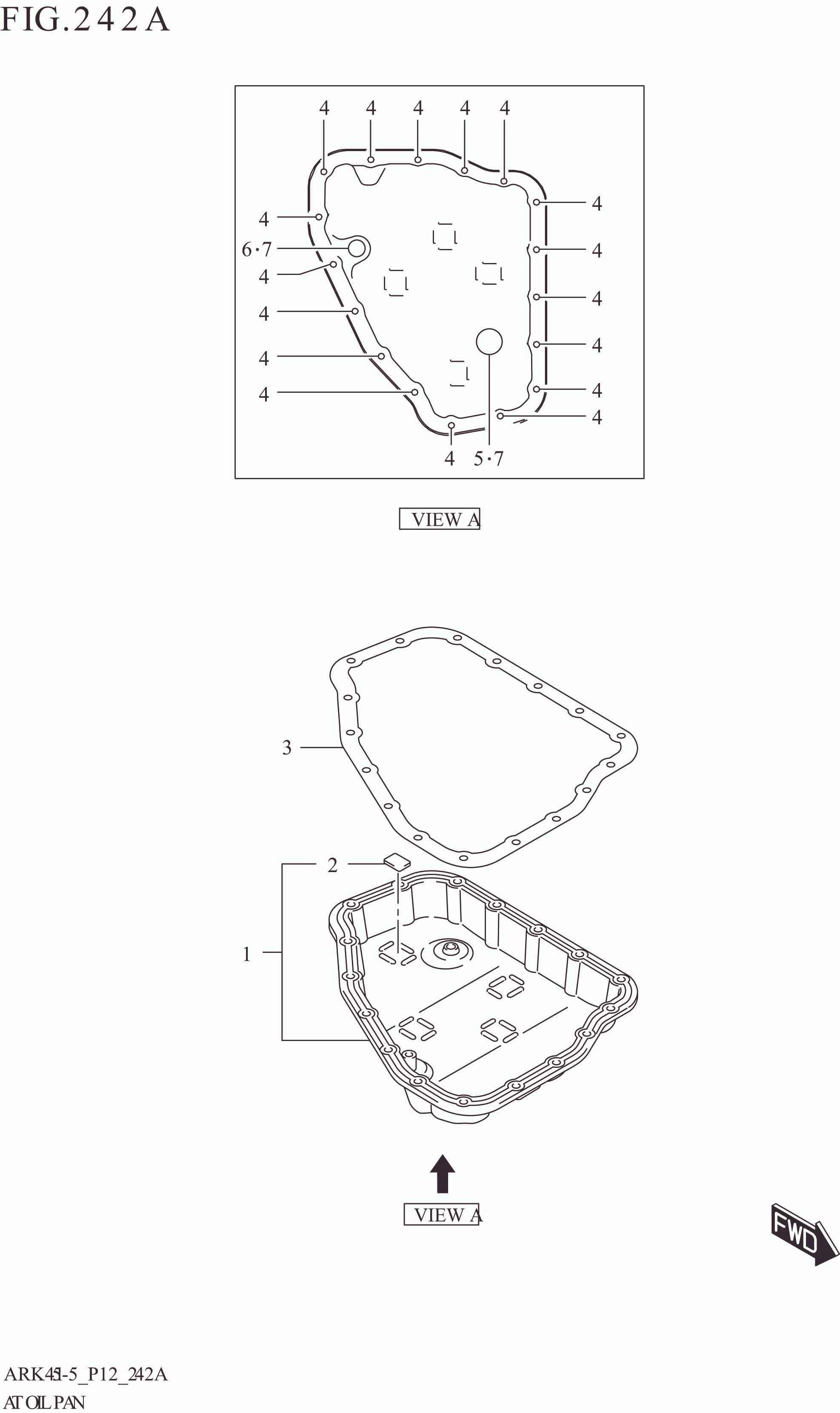 242A AT OIL PAN (4AT)