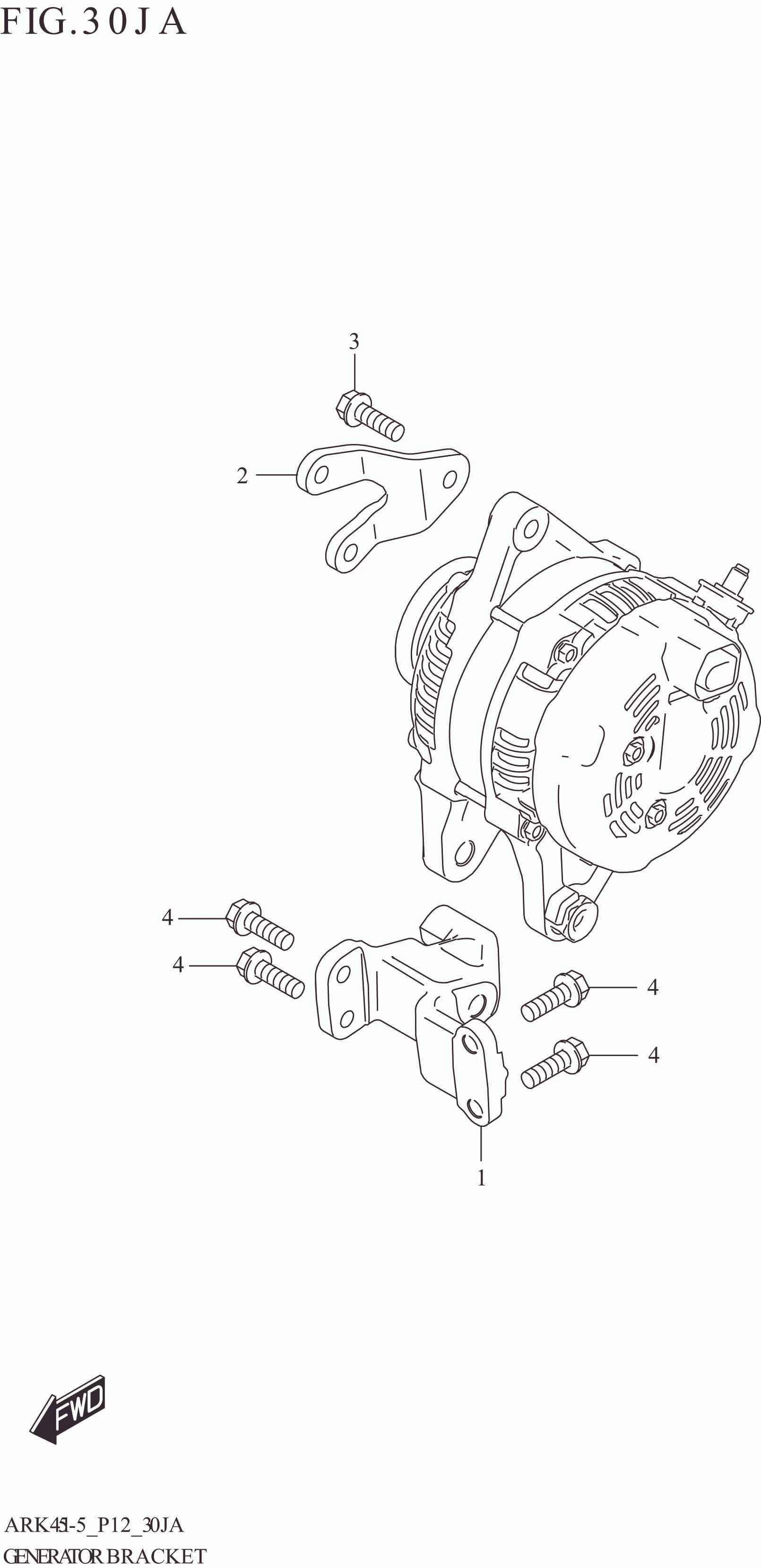 30JA GENERATOR BRACKET (N_EASS)