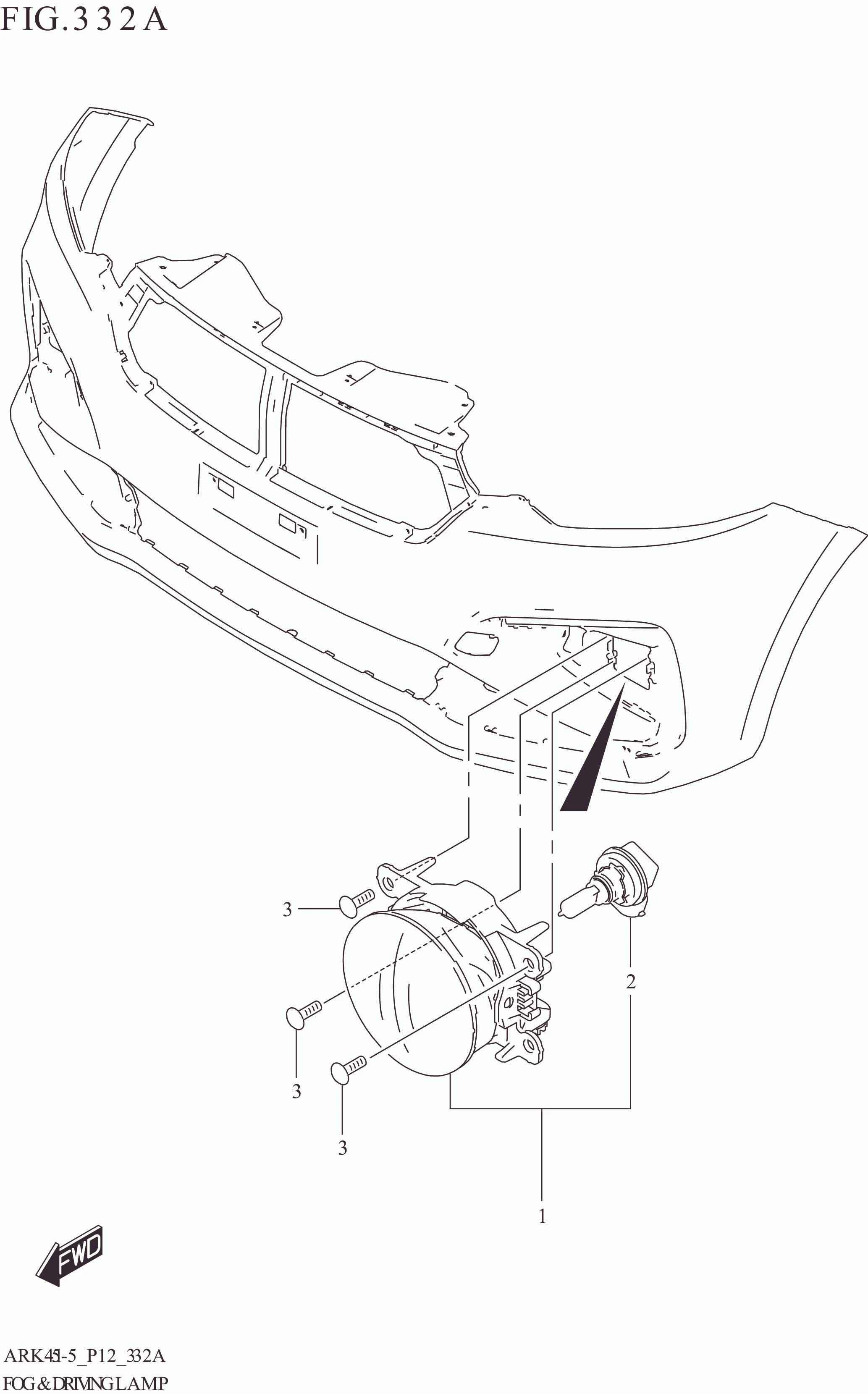 332A FOG & DRIVING LAMP (GL,GX,SS)