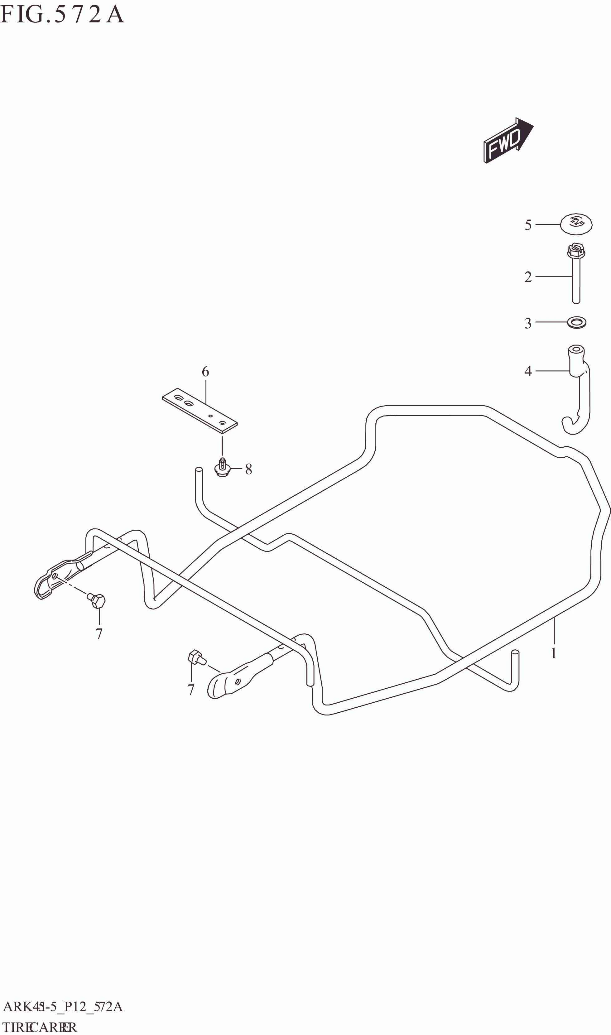 572A TIRE CARRIER