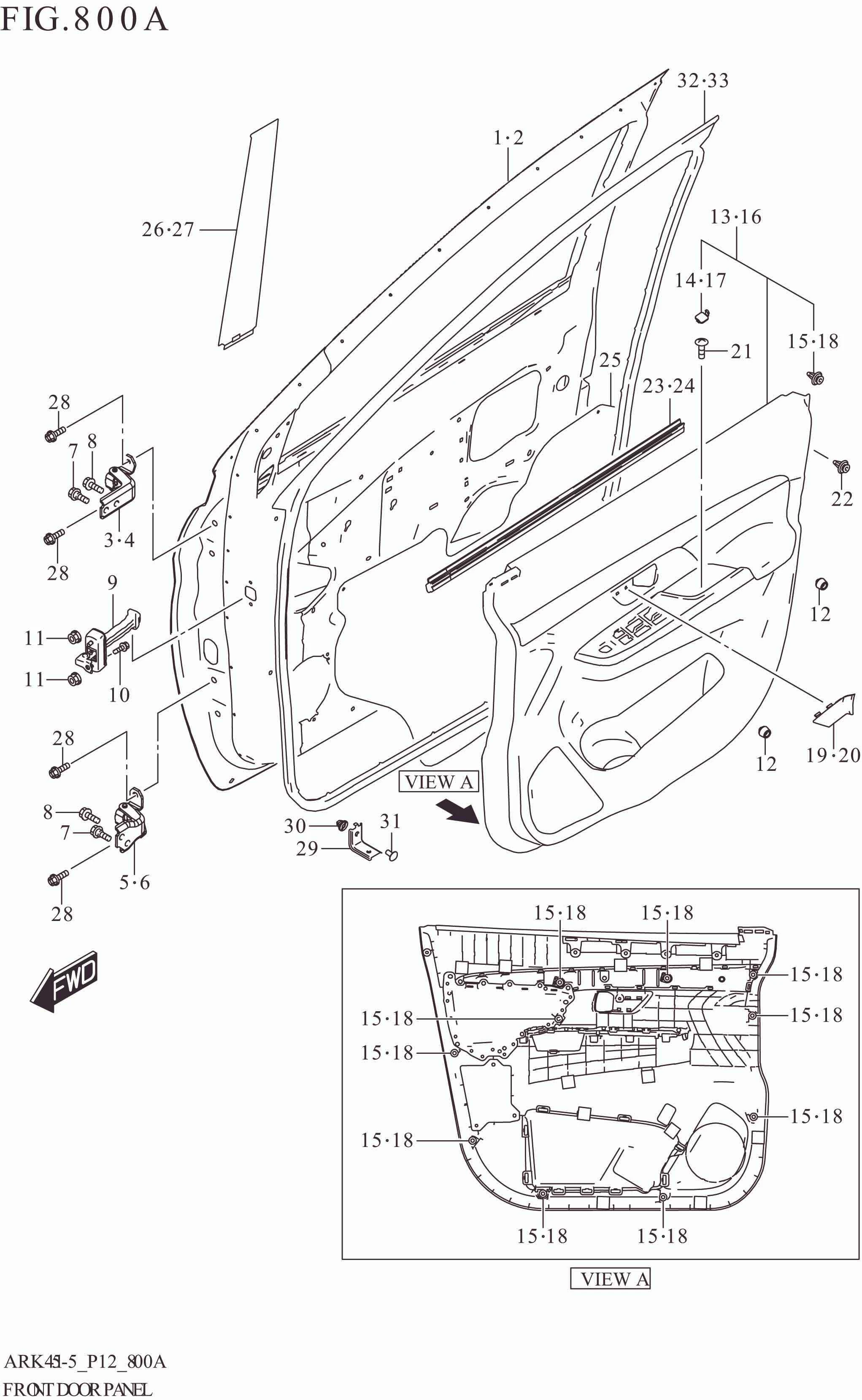 800A FRONT DOOR PANEL