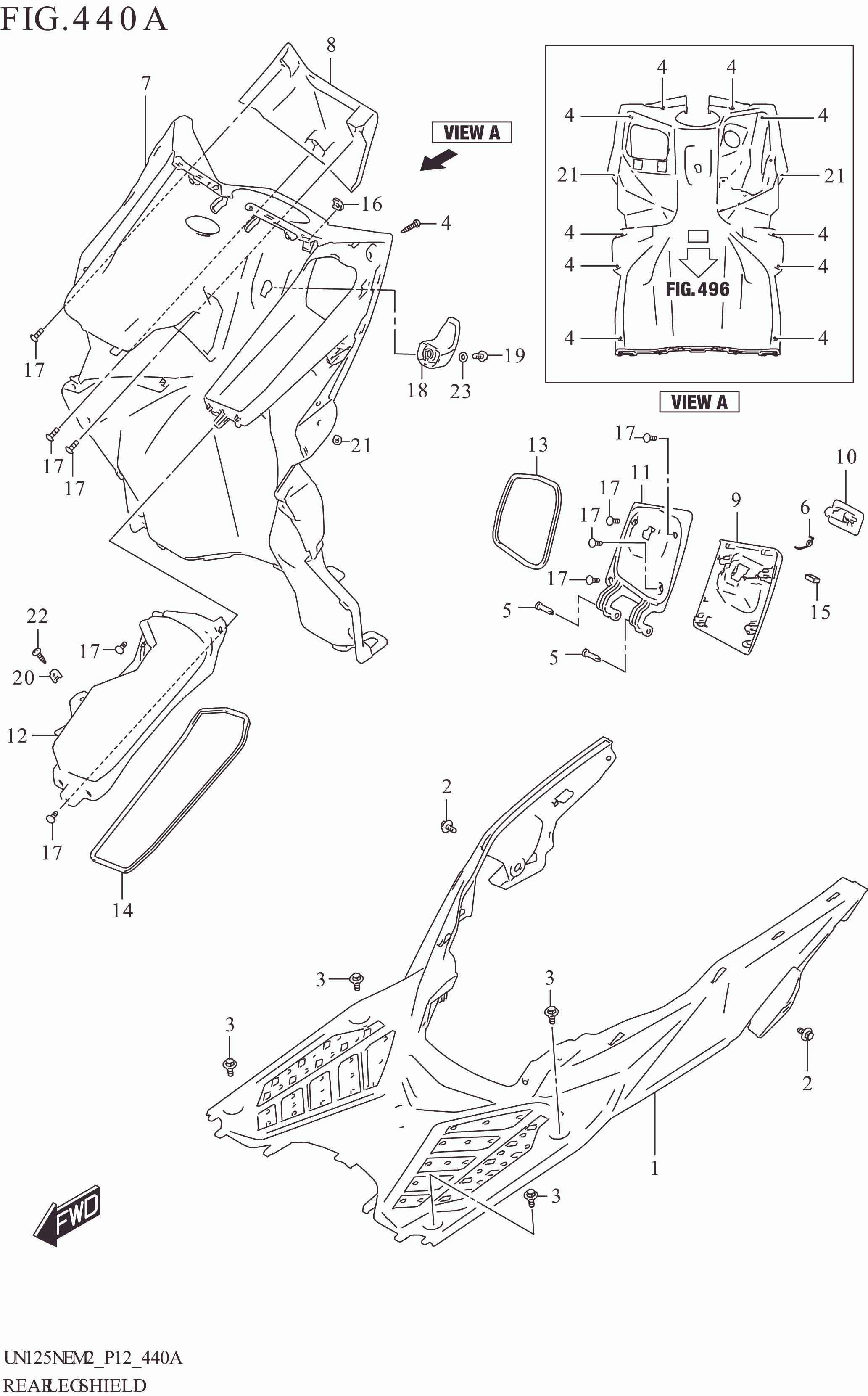REAR LEG SHIELD