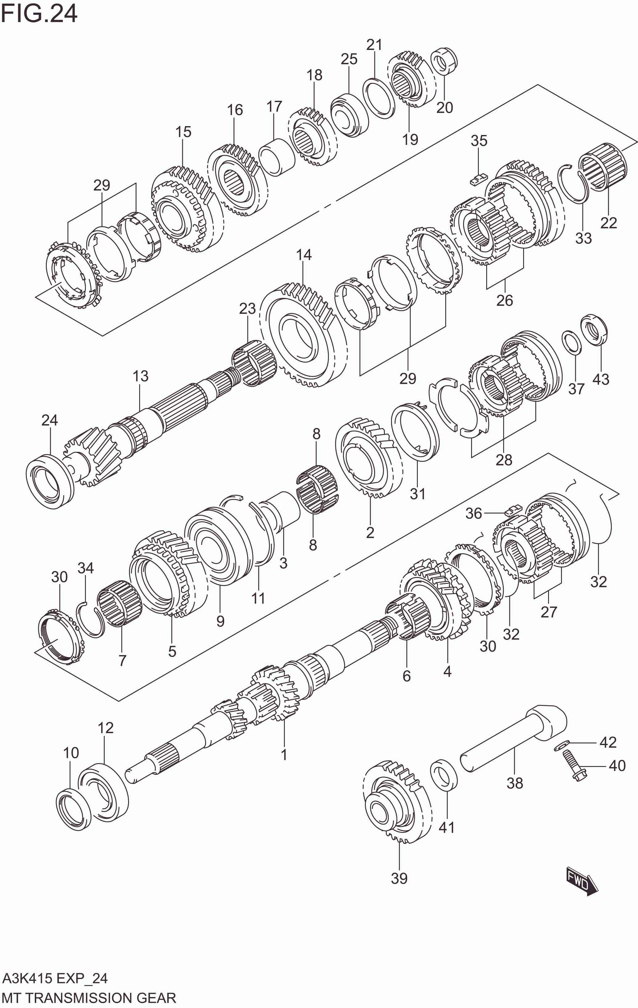 MT TRANSMISSION GEAR (5MT)