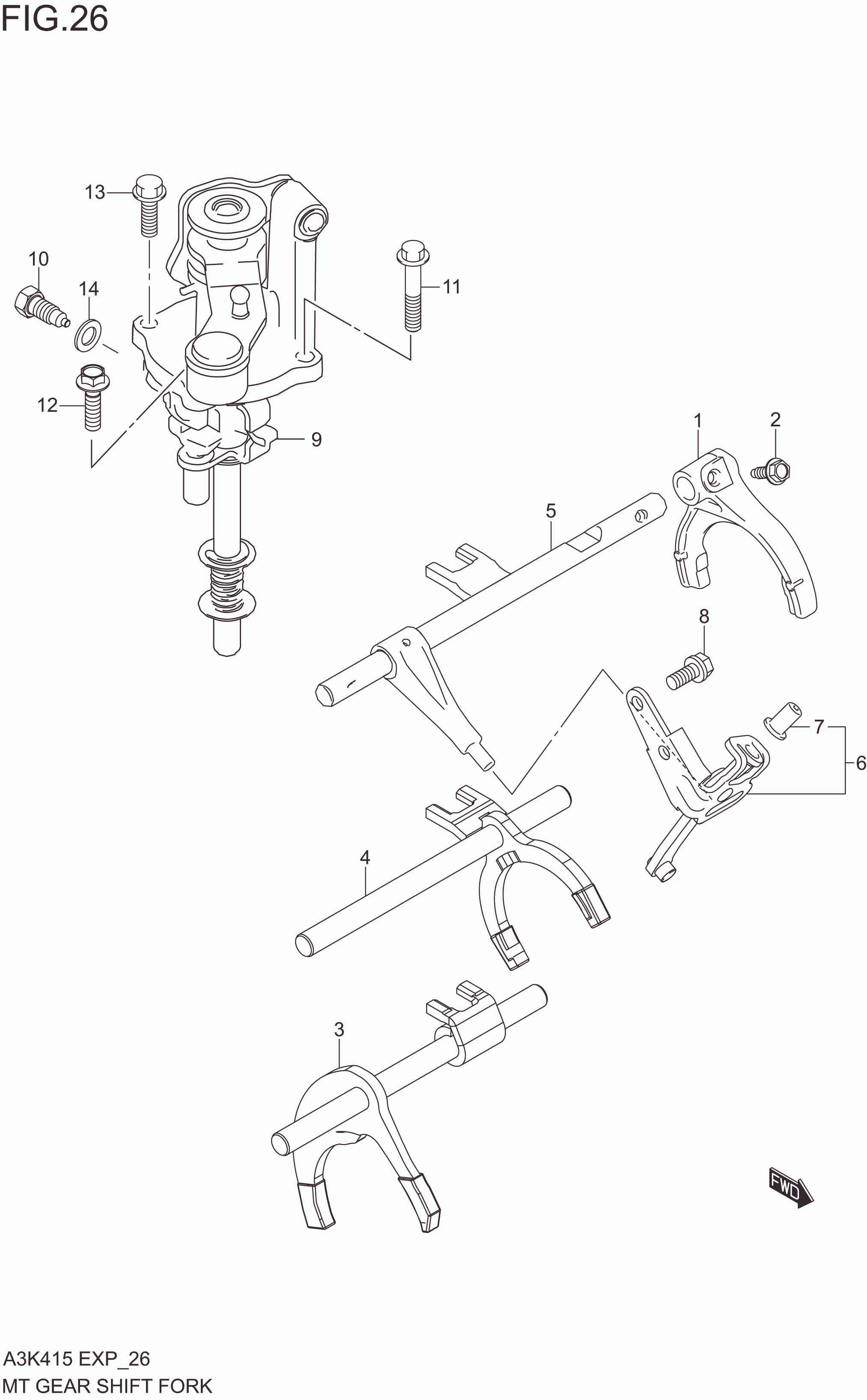 MT GEAR SHIFT FORK (5MT)