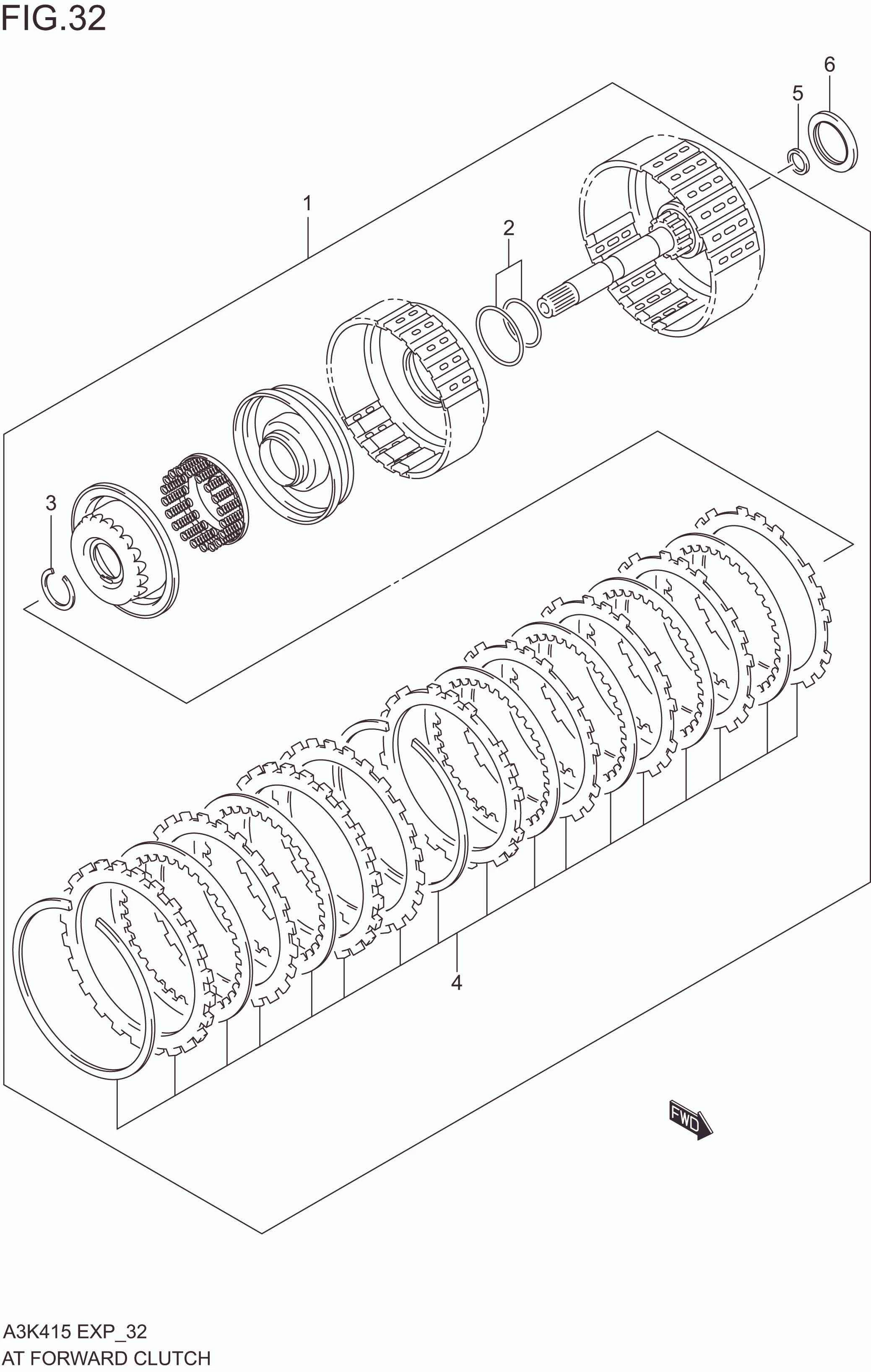 AT FORWARD CLUTCH (4AT)
