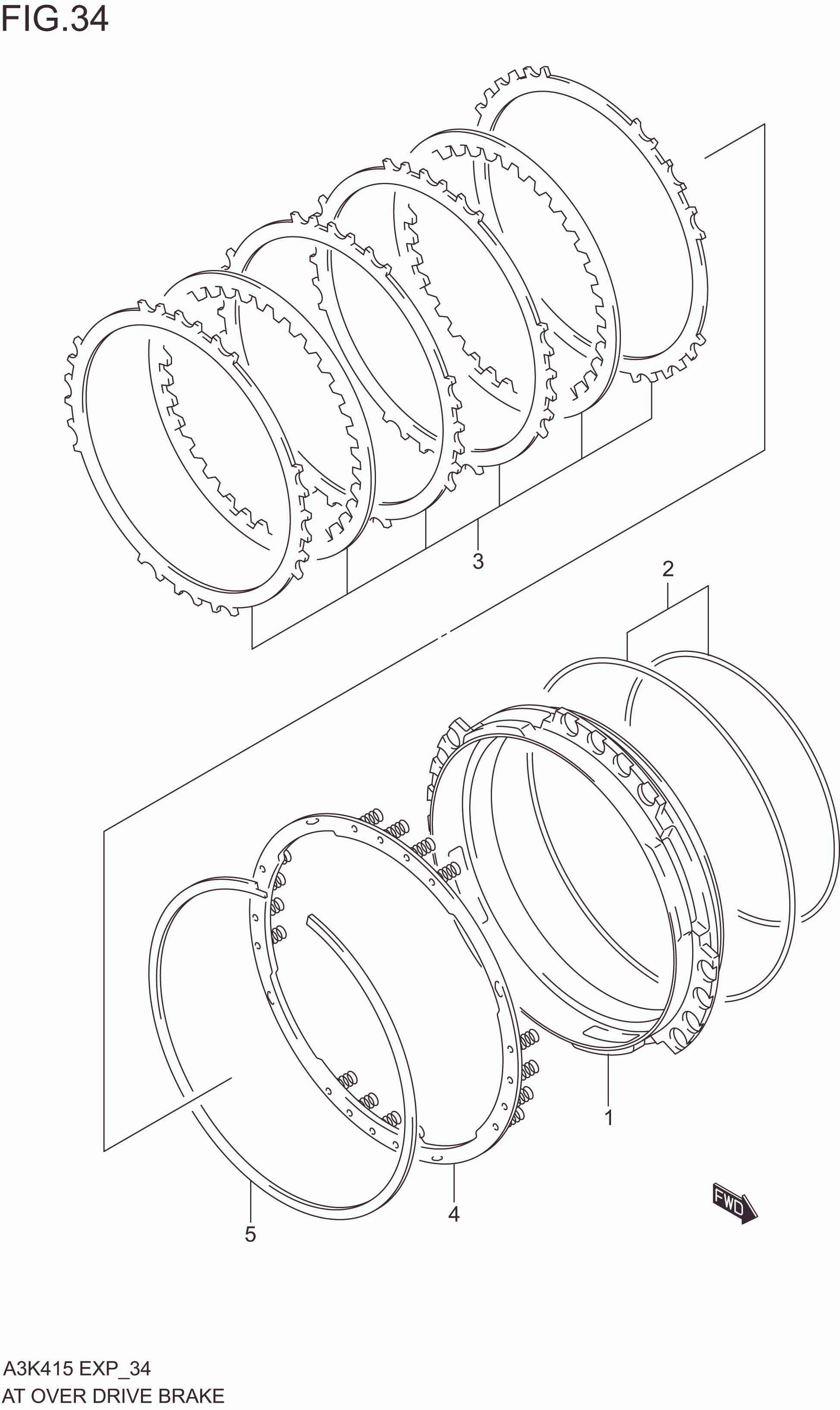 AT OVER DRIVE BRAKE (4AT)