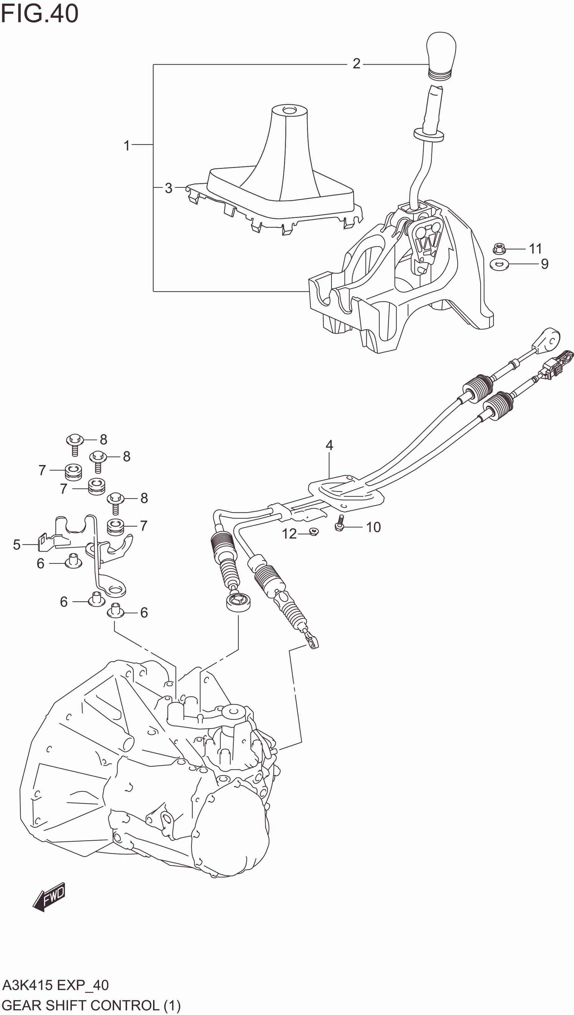 GEAR SHIFT CONTROL (5MT)
