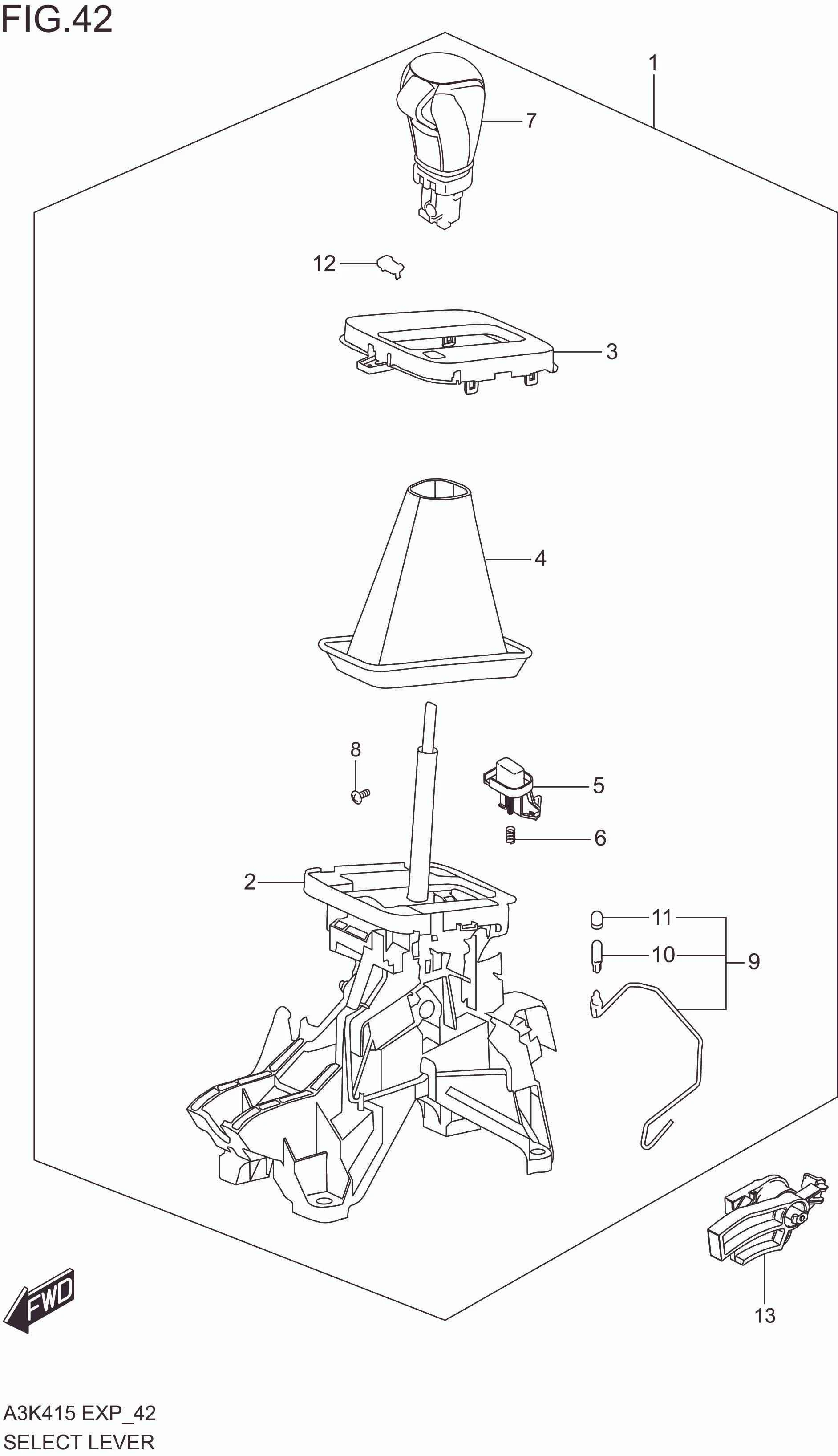 SELECT LEVER (4AT)