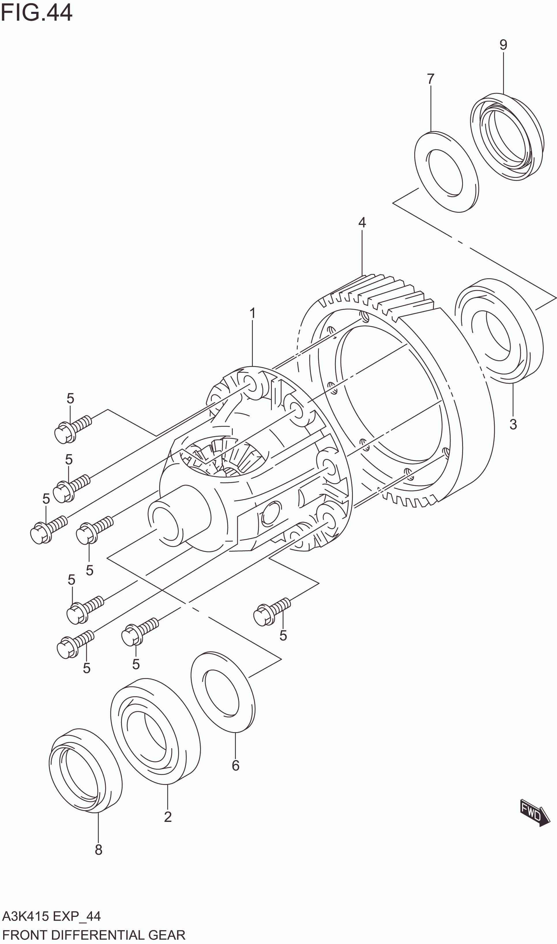 FRONTDIFFERENTIAL GEAR (4AT)