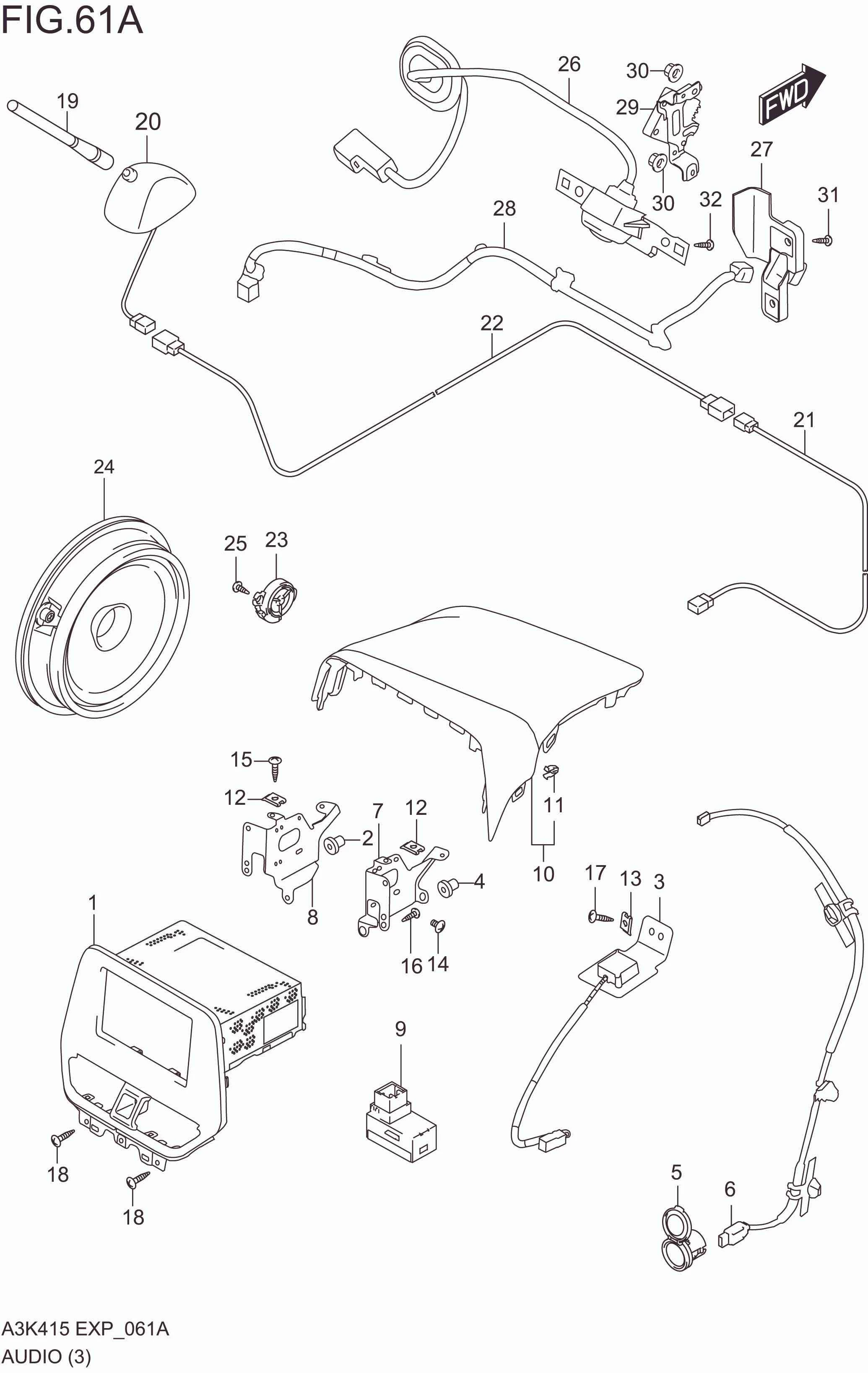 AUDIO(W/DISPLAY AUDIO:9 INCH) SOP 2023