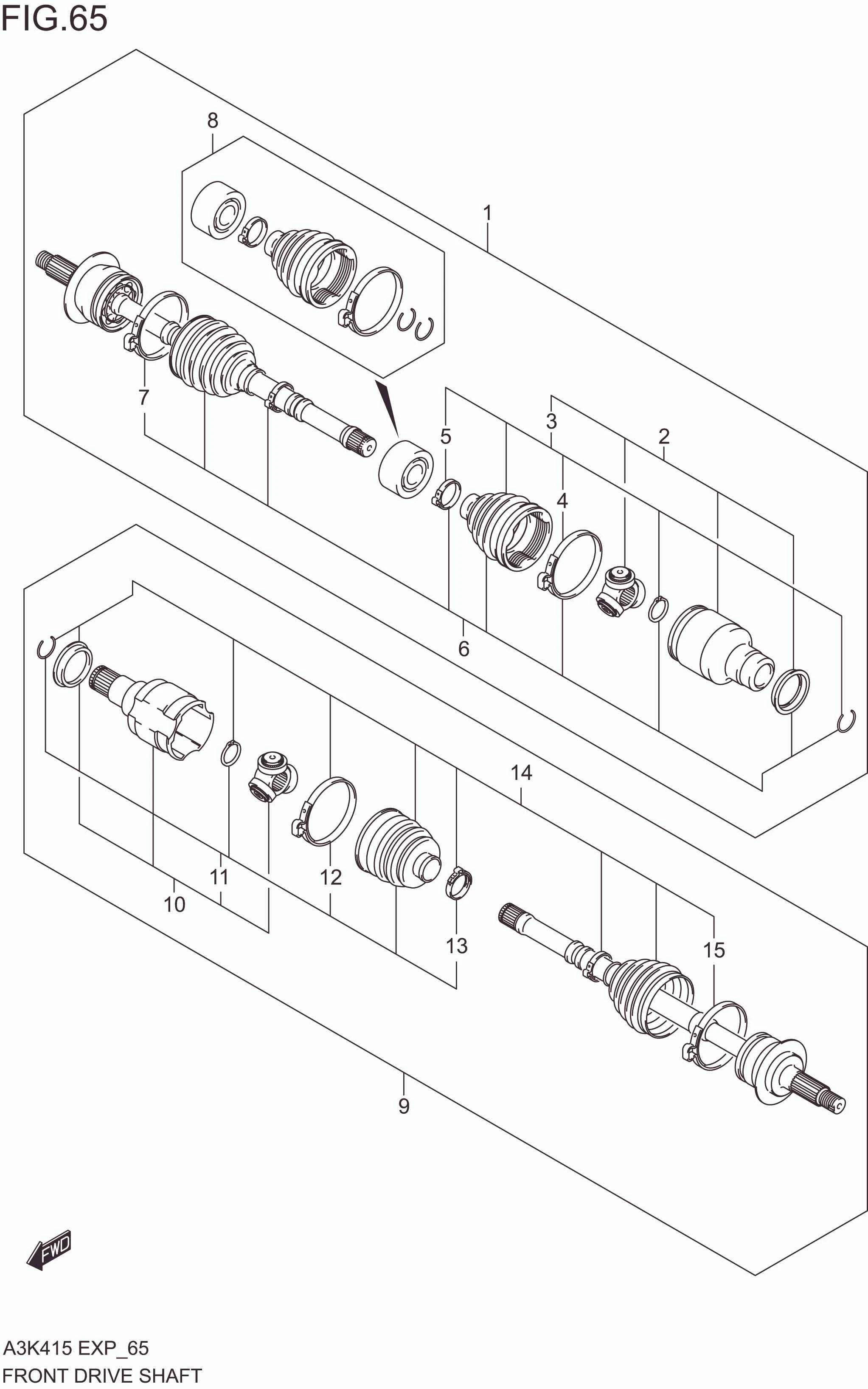 FRONT DRIVE SHAFT(4AT)