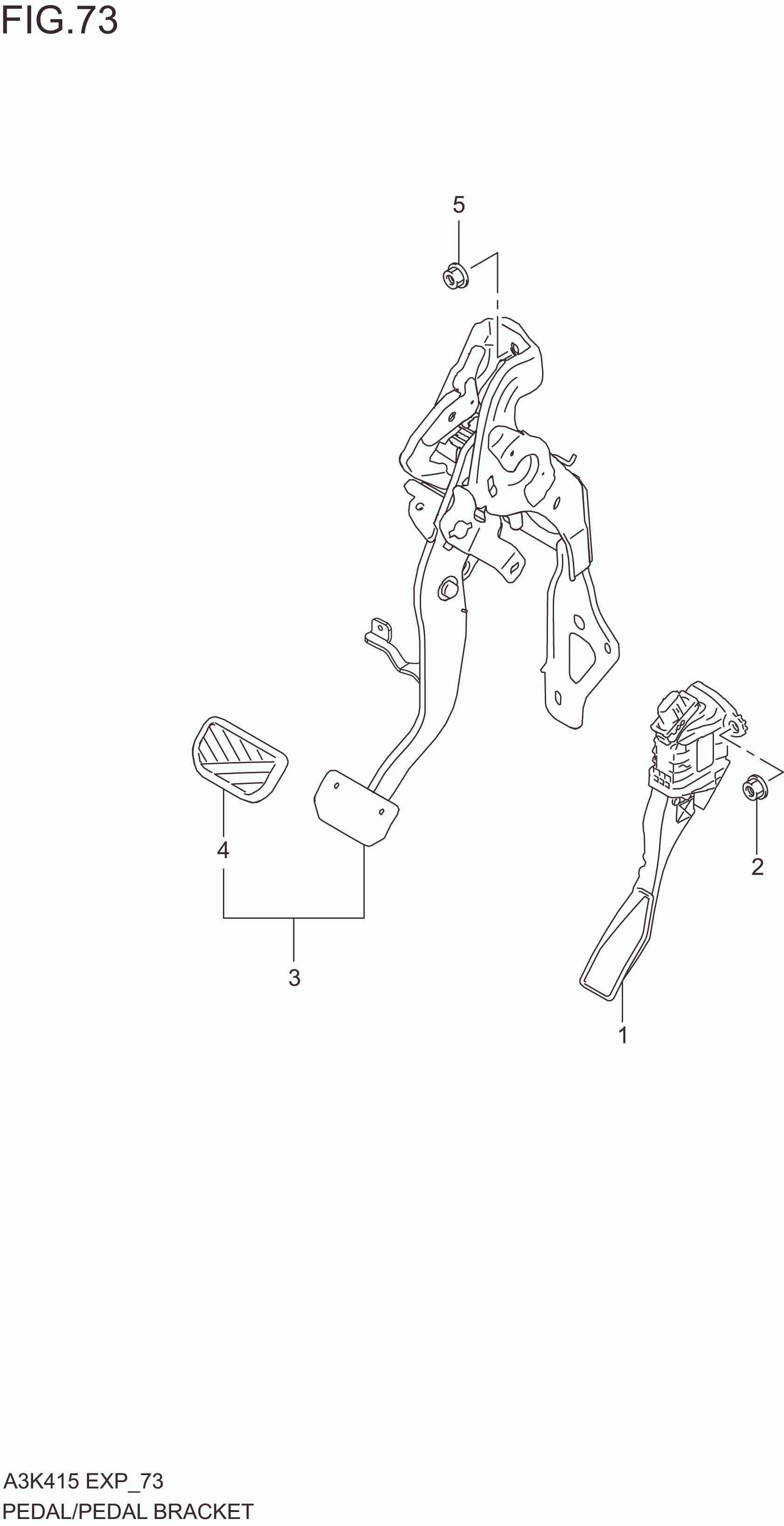 PEDAL/PEDAL BRACKET (4AT)