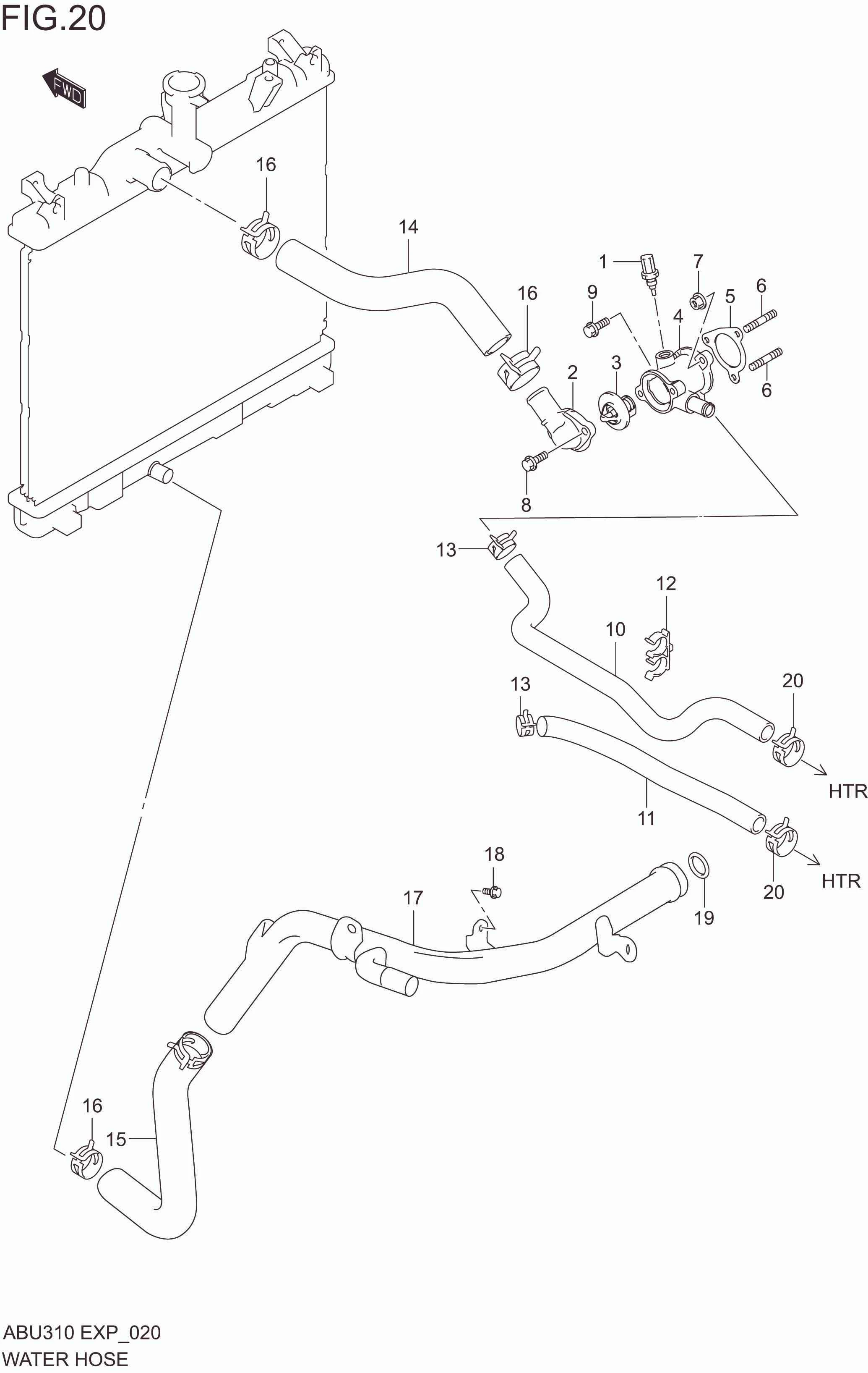 WATER HOSE(K10B)