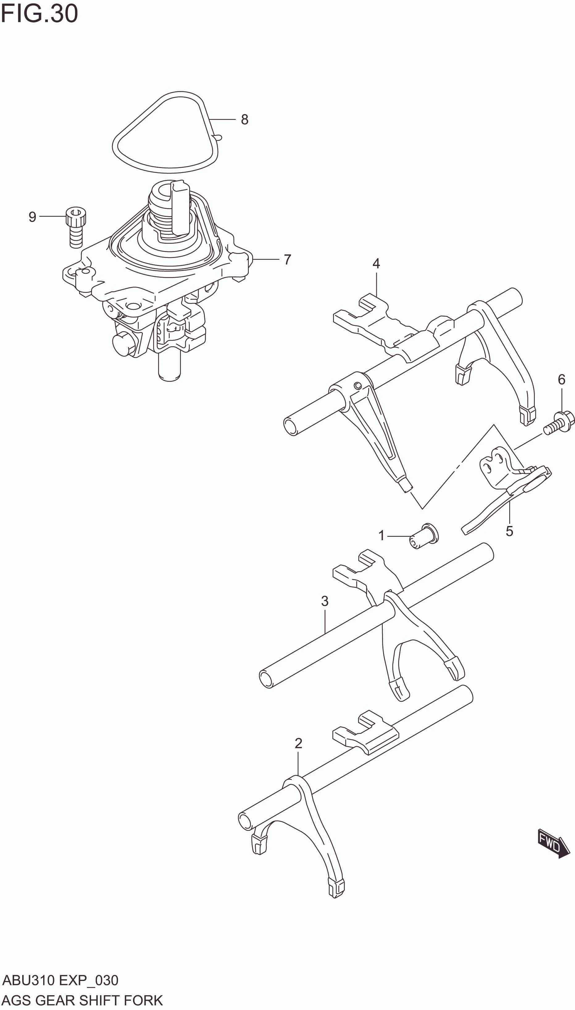GEAR SHIFT FORK(K10B:AGS,K10C:MT,AGS)