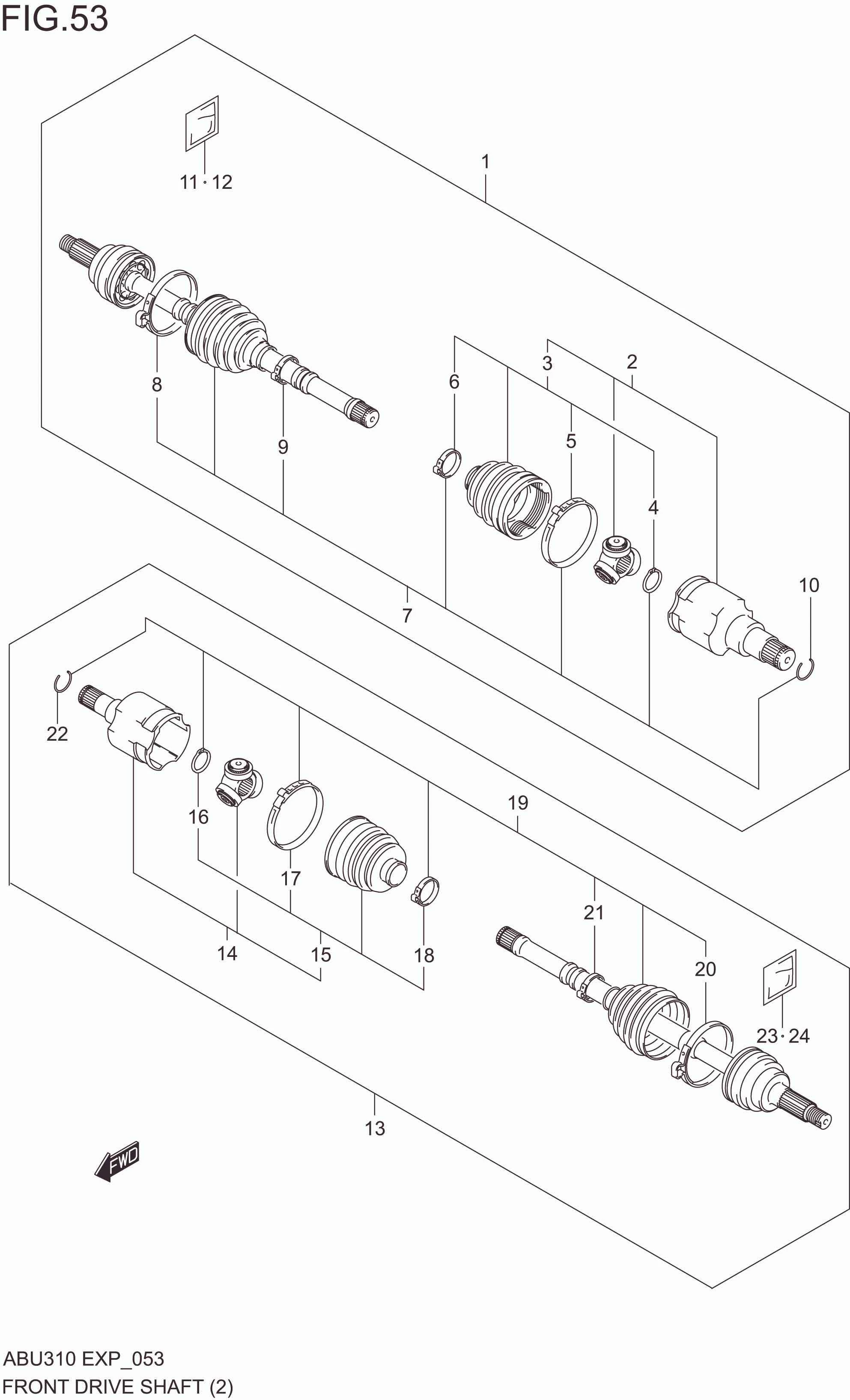 FRONT DRIVE SHAFT(AGS)