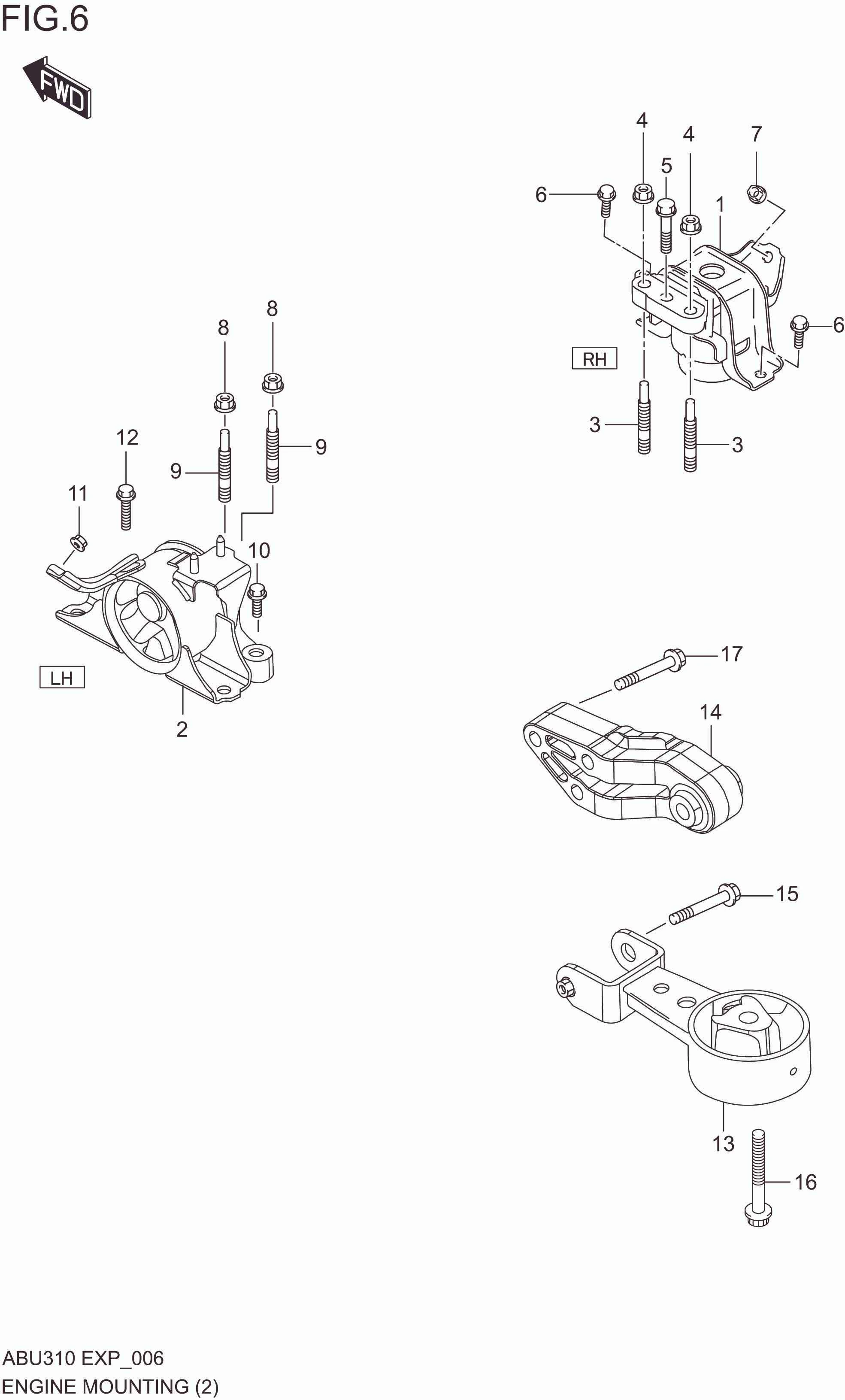 ENGINE MOUNTING(K10B:5AGS)