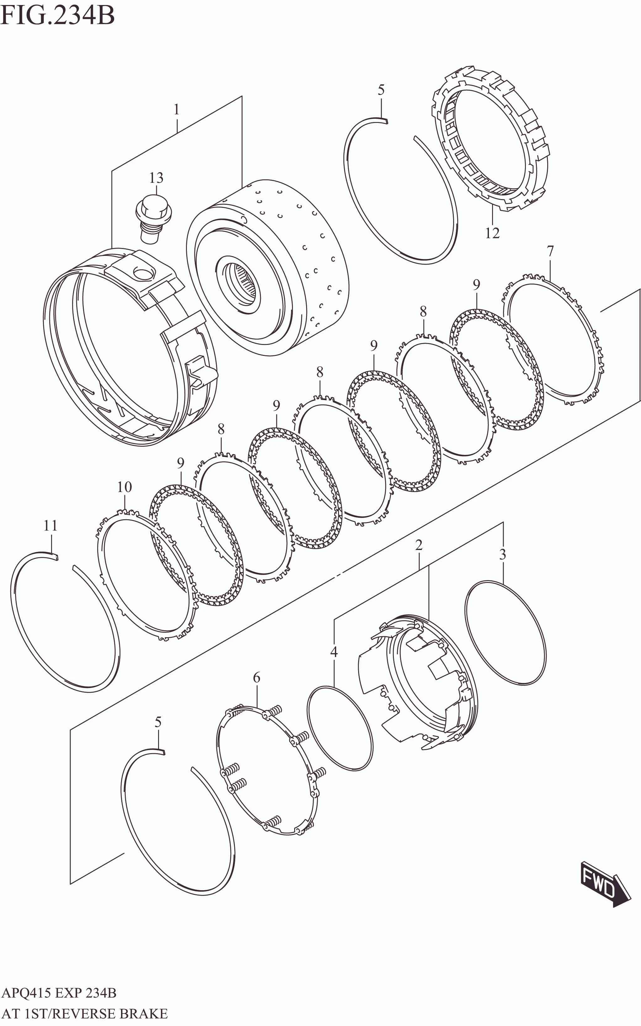 AT 1ST/REVERSE BRAKE (6AT)