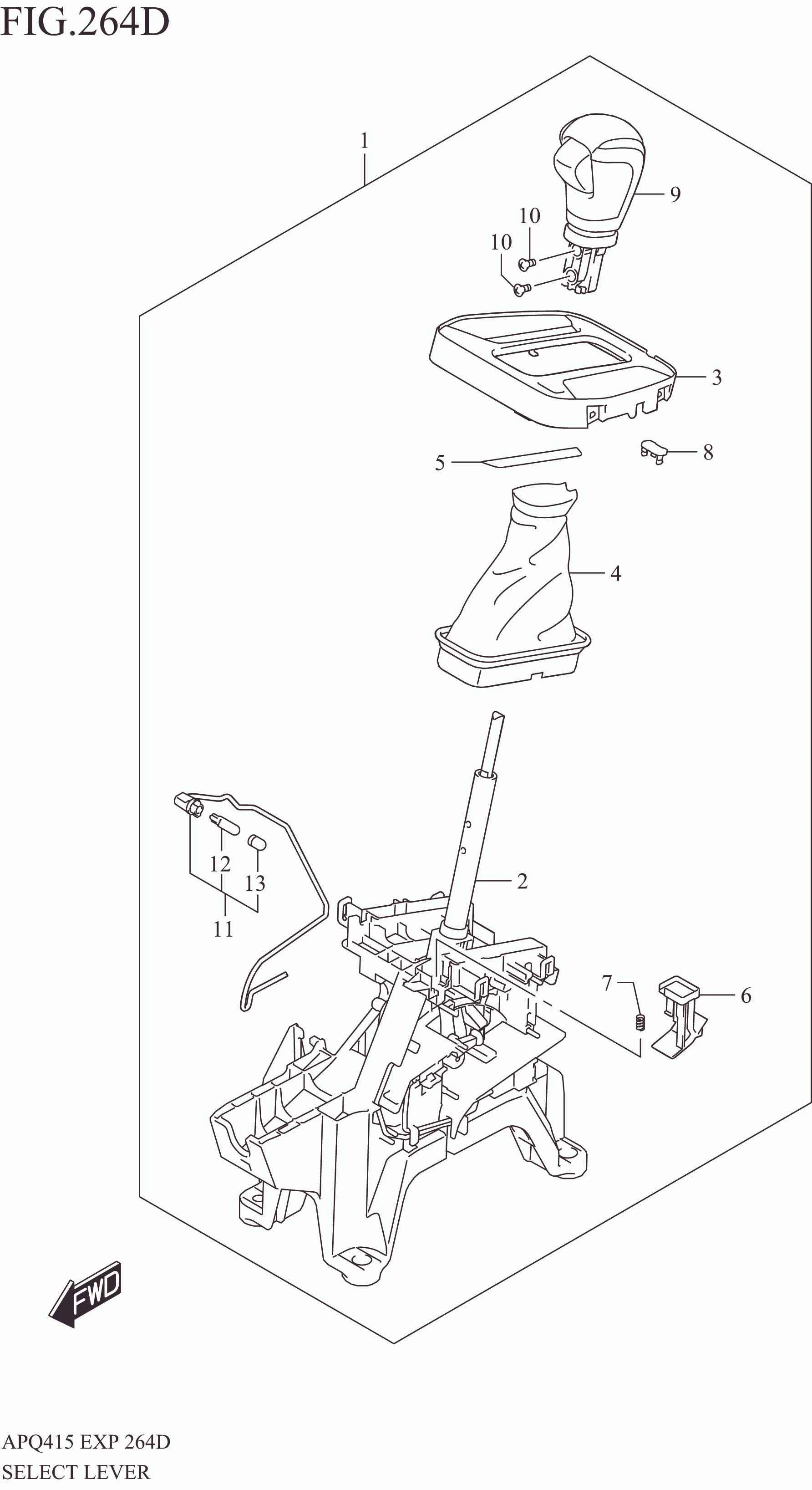 SELECT LEVER (6AT:RHD)