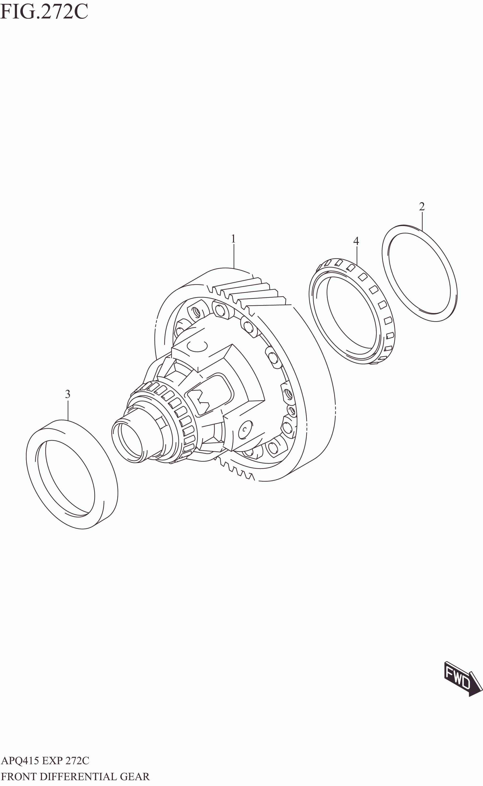 FRONT DIFFERENTIAL GEAR (6AT)