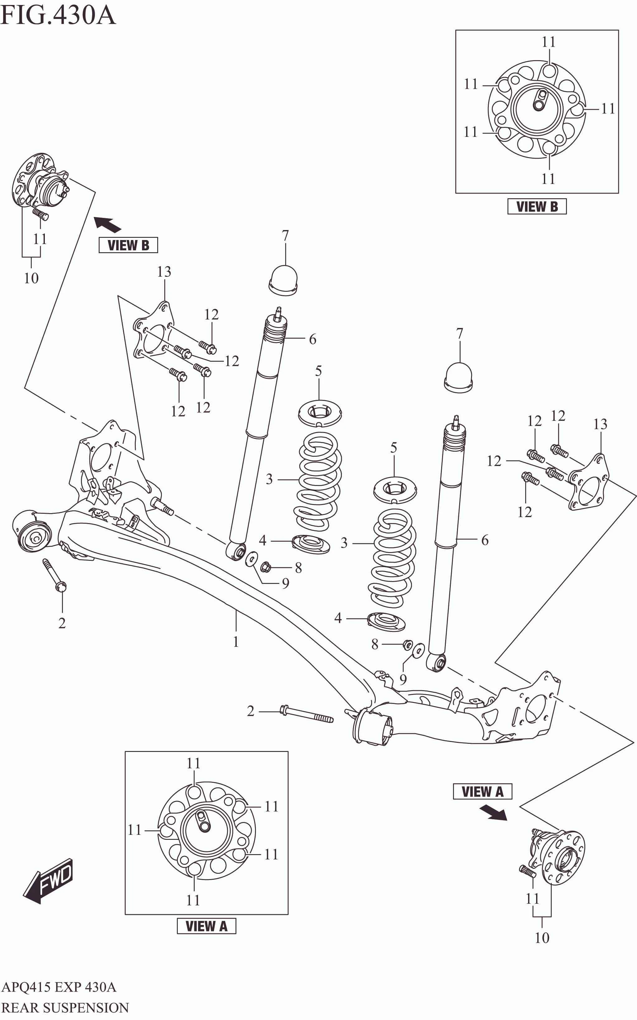 REAR SUSPENSION (2WD)