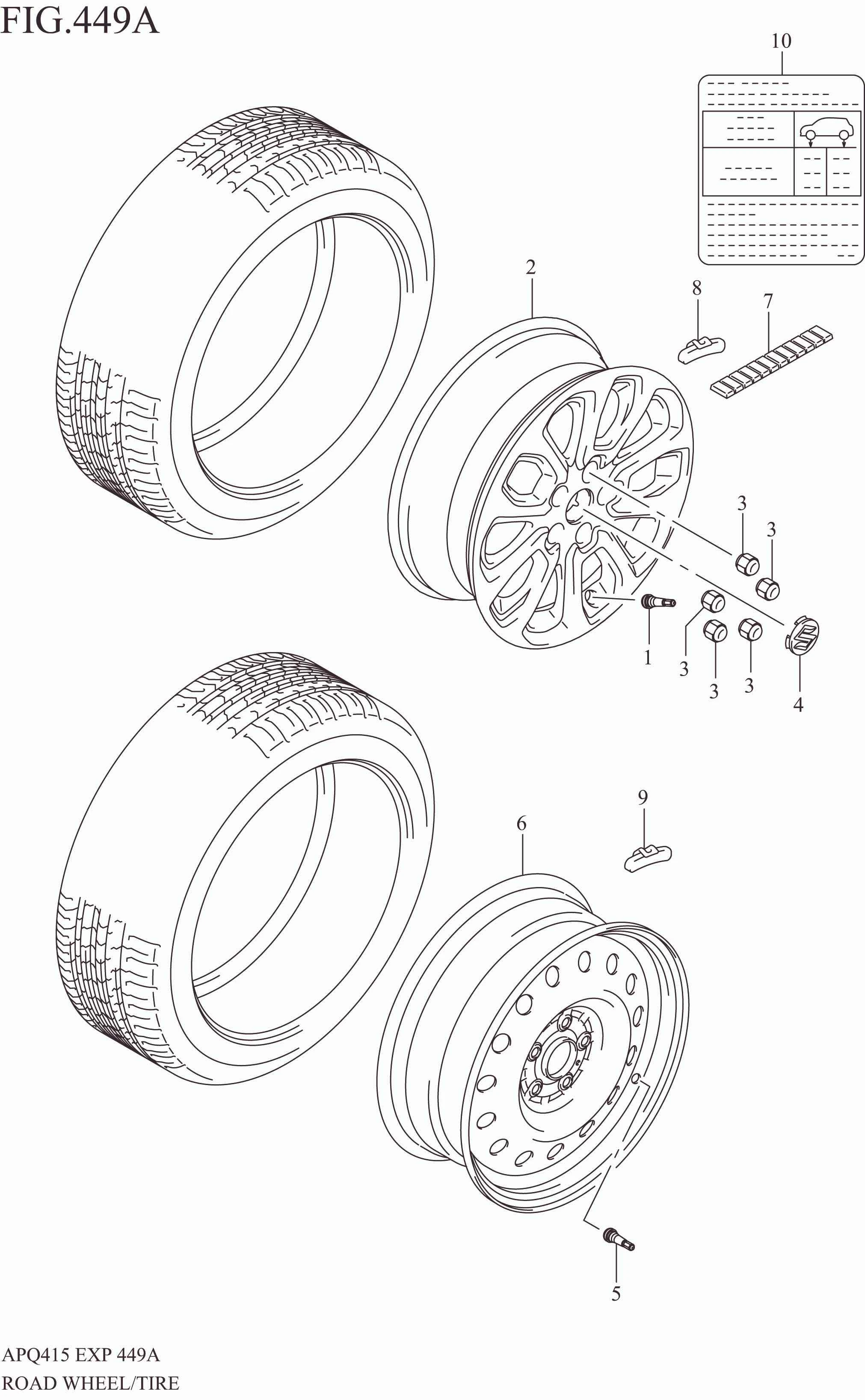 ROAD WHEEL/TIRE (N/TPMS)