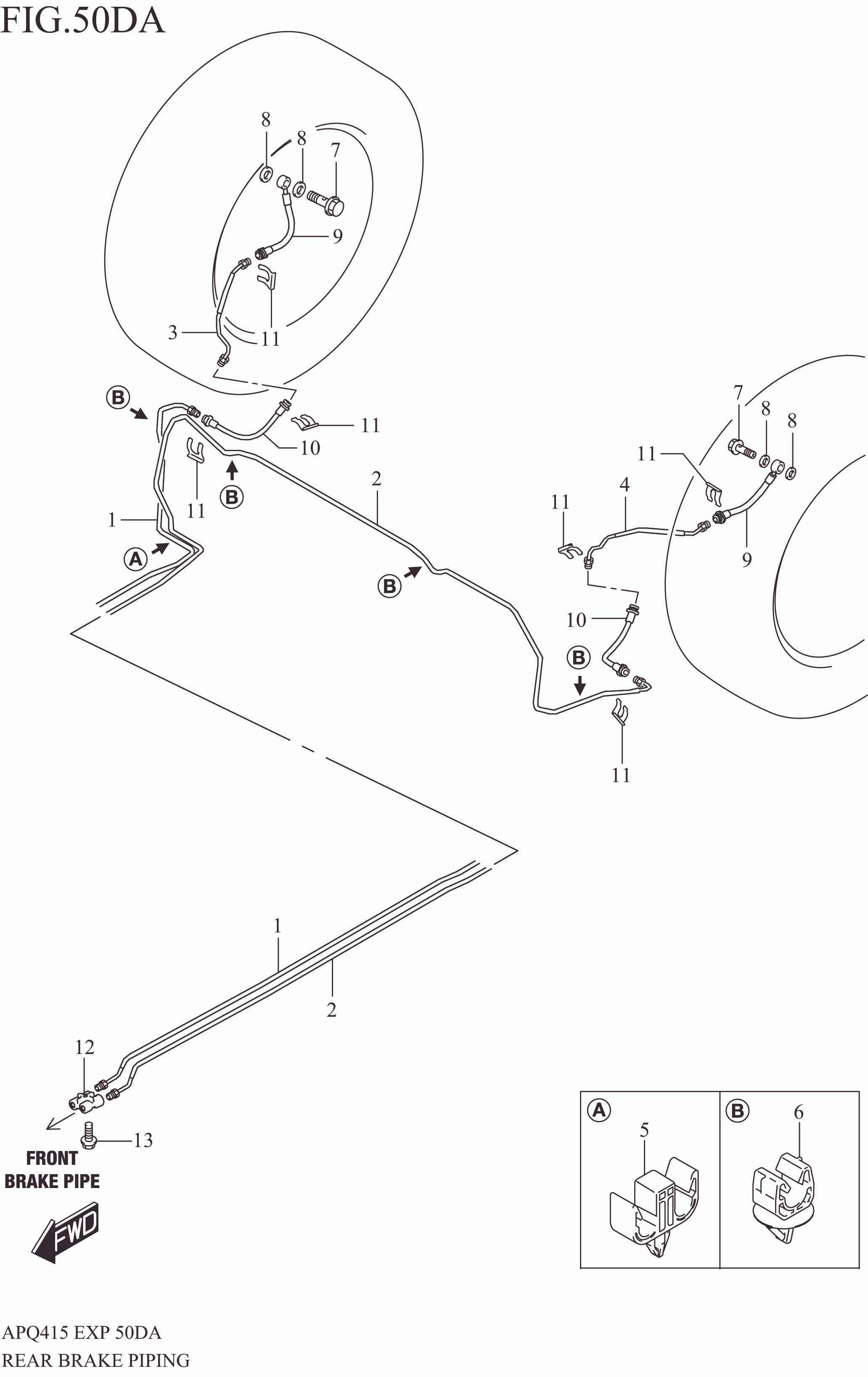 REAR BRAKE PIPING