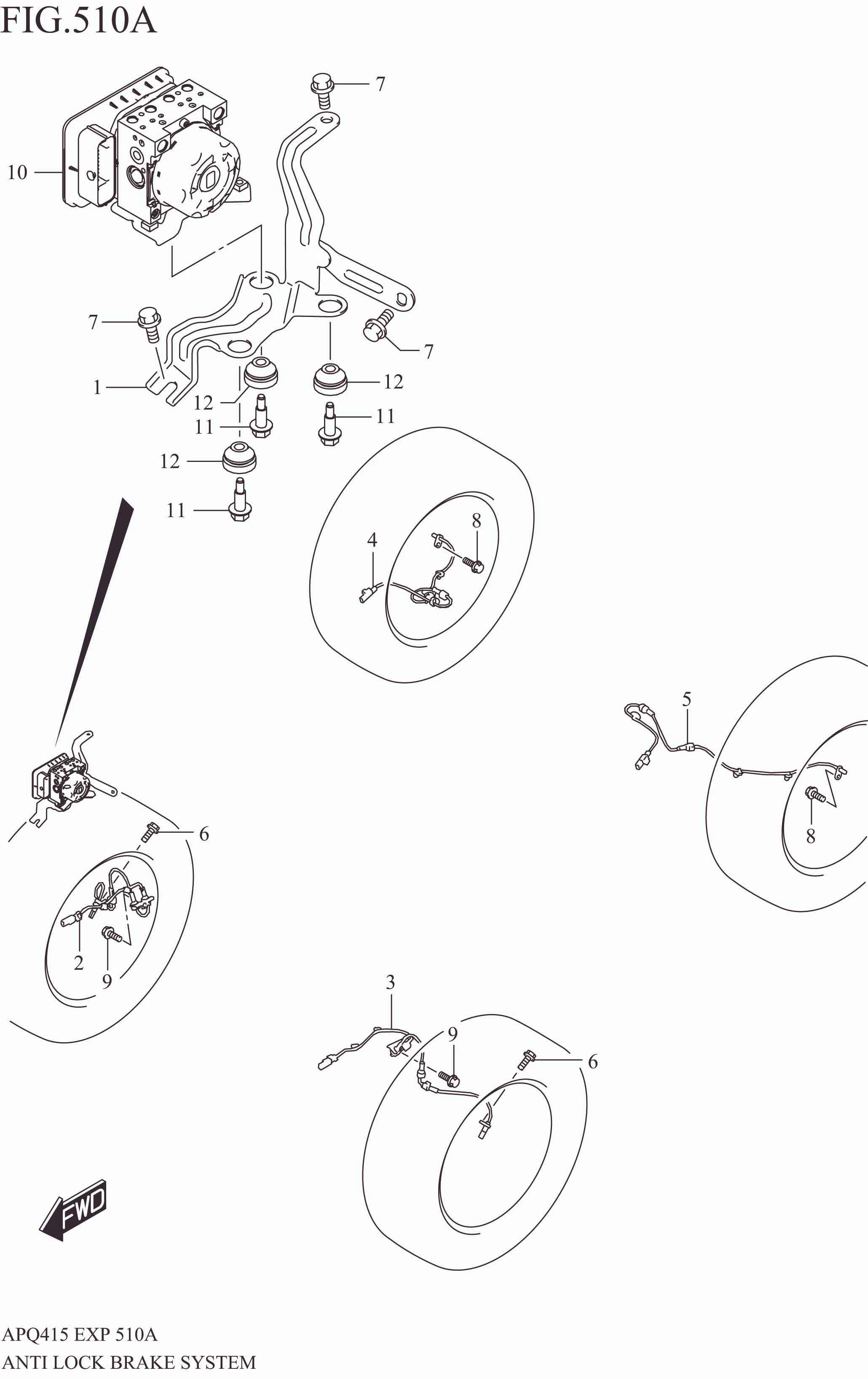 ANTI LOCK BRAKE SYSTEM (2WD)
