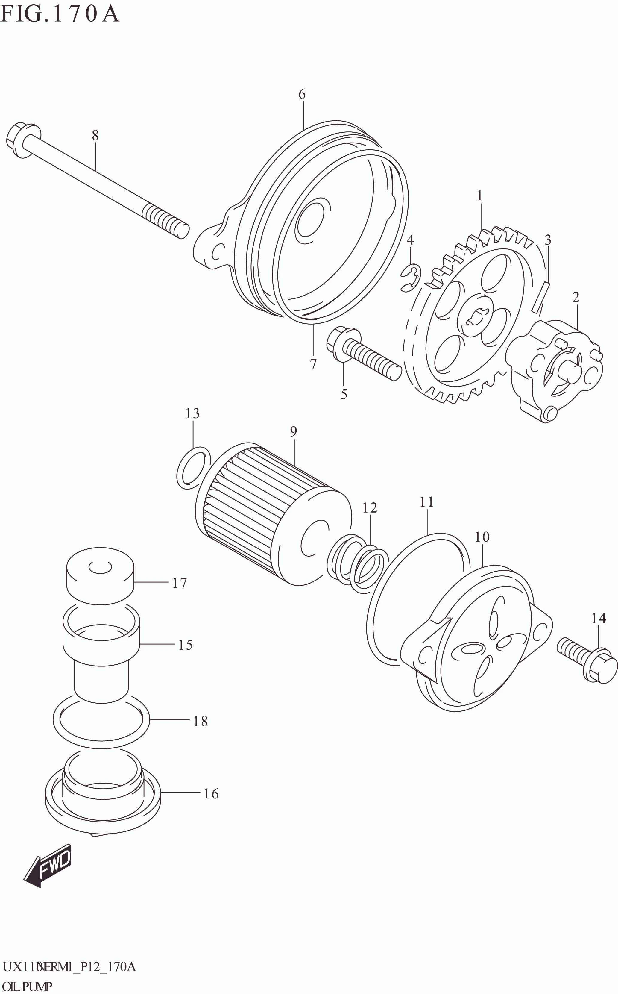 FIG. 170A OIL PUMP