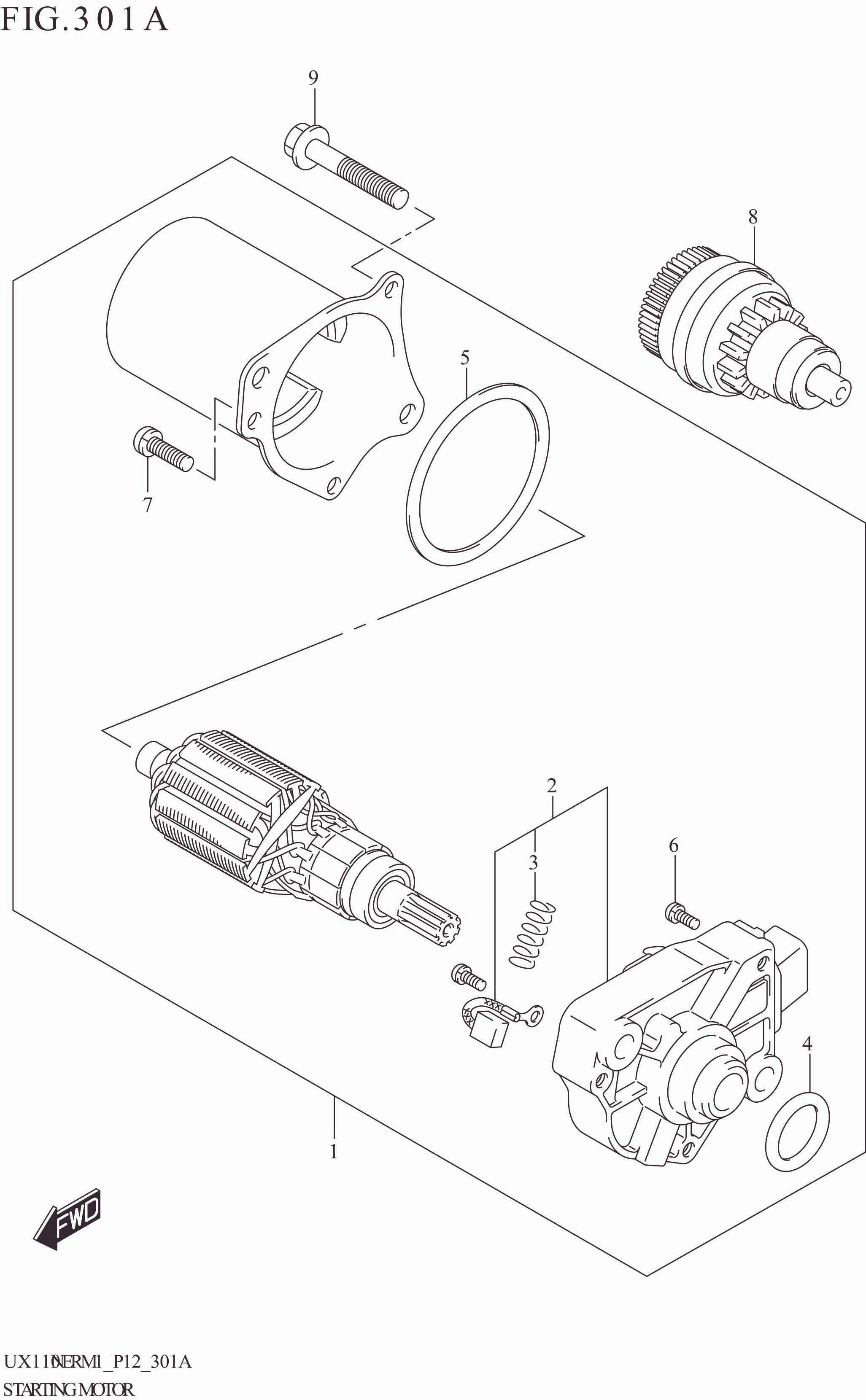 FIG. 301A STARTING MOTOR